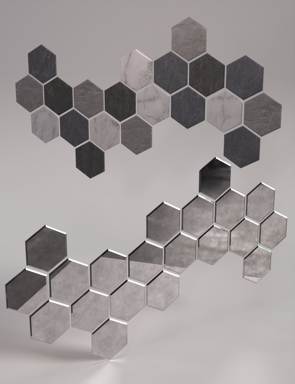 Member Festival Hex Mirrors