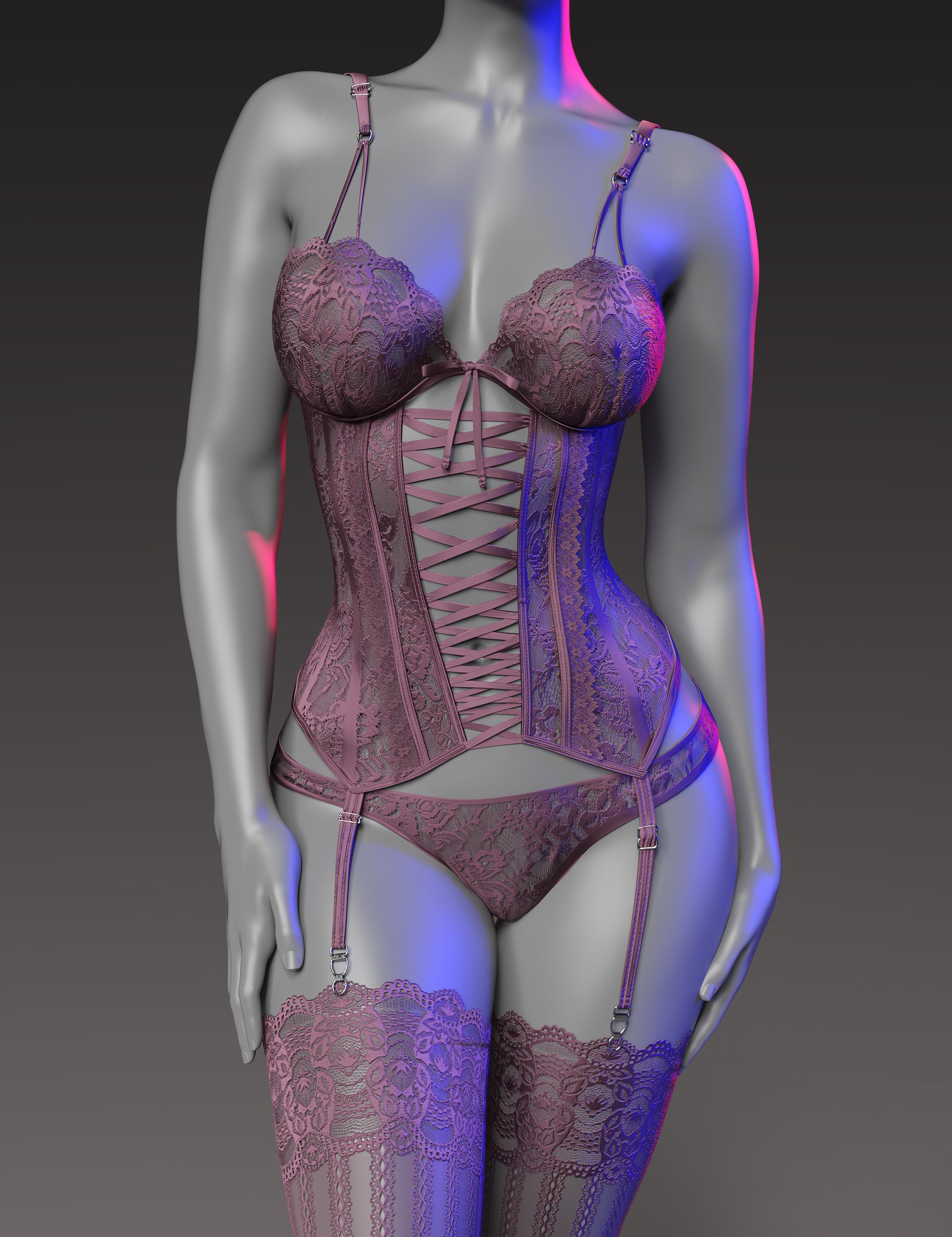 InStyle - X-Fashion Court Stylish Corset Texture Add-On