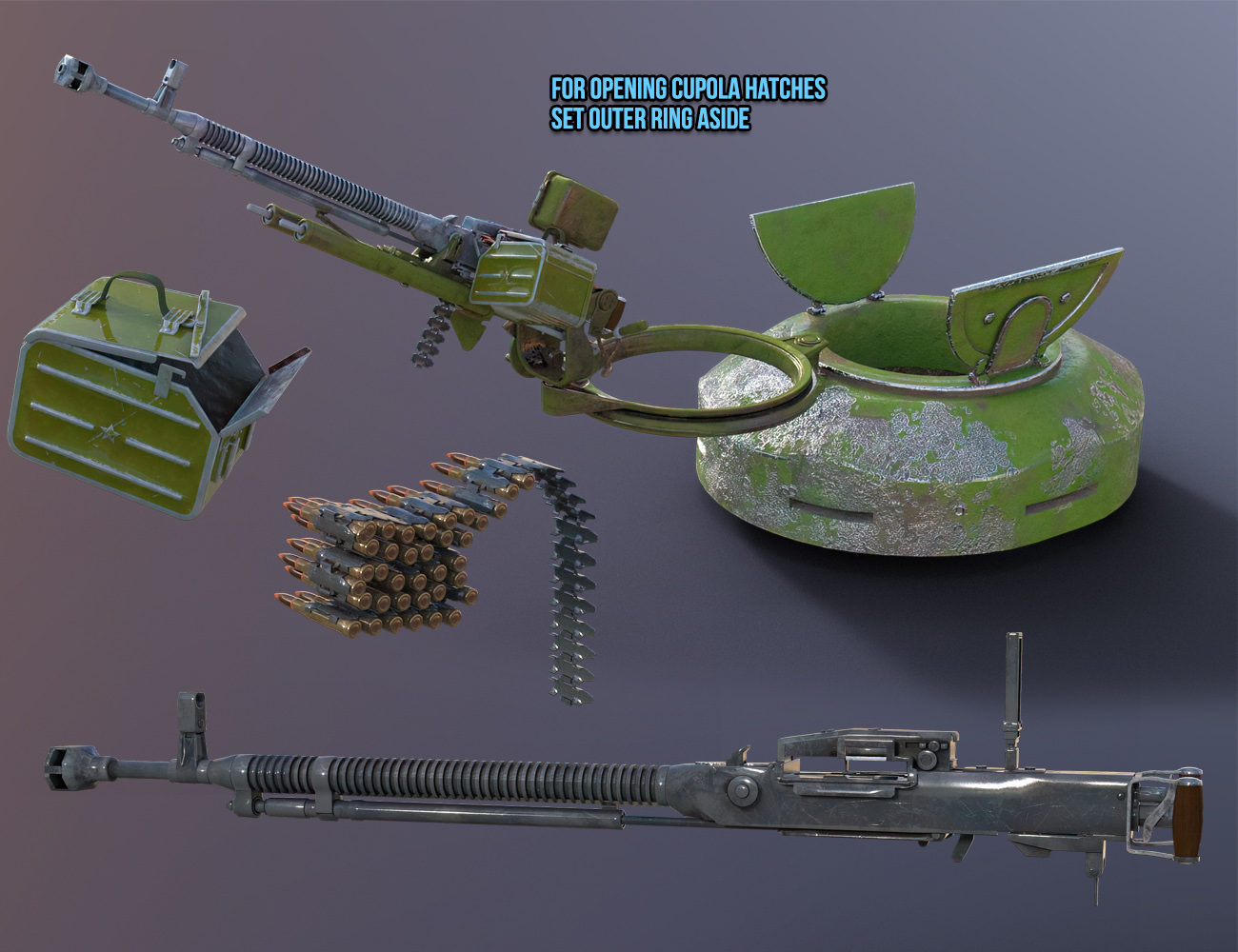 Nuclear War Tank AA Gun | Daz 3D