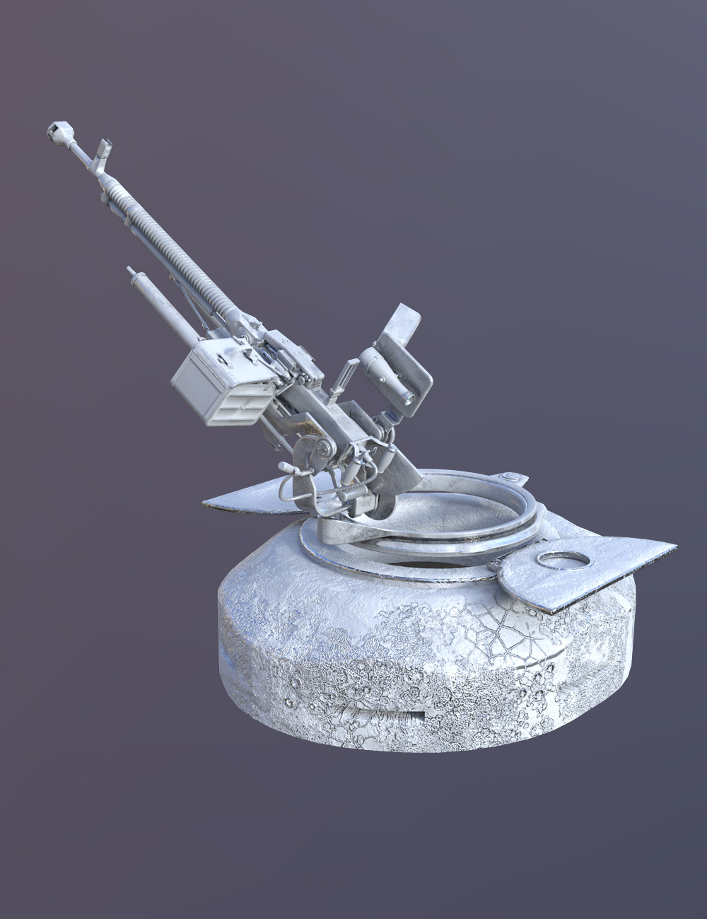 Nuclear War Tank AA Gun | Daz 3D