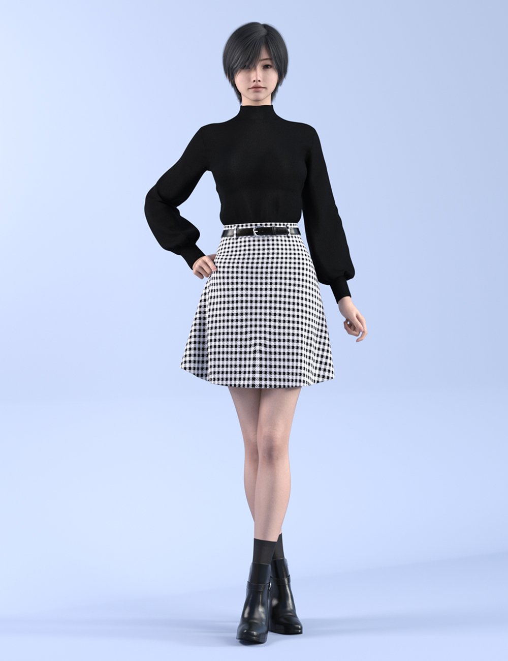 dForce HnC25 Belted Skirt Outfits for Genesis 9 dForce HnC25 Belted Skirt Outfits for Genesis 9