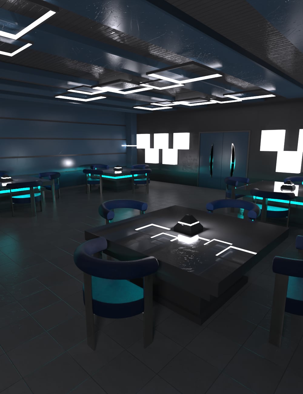 Future Lobby Lounge by: , 3D Models by Daz 3D