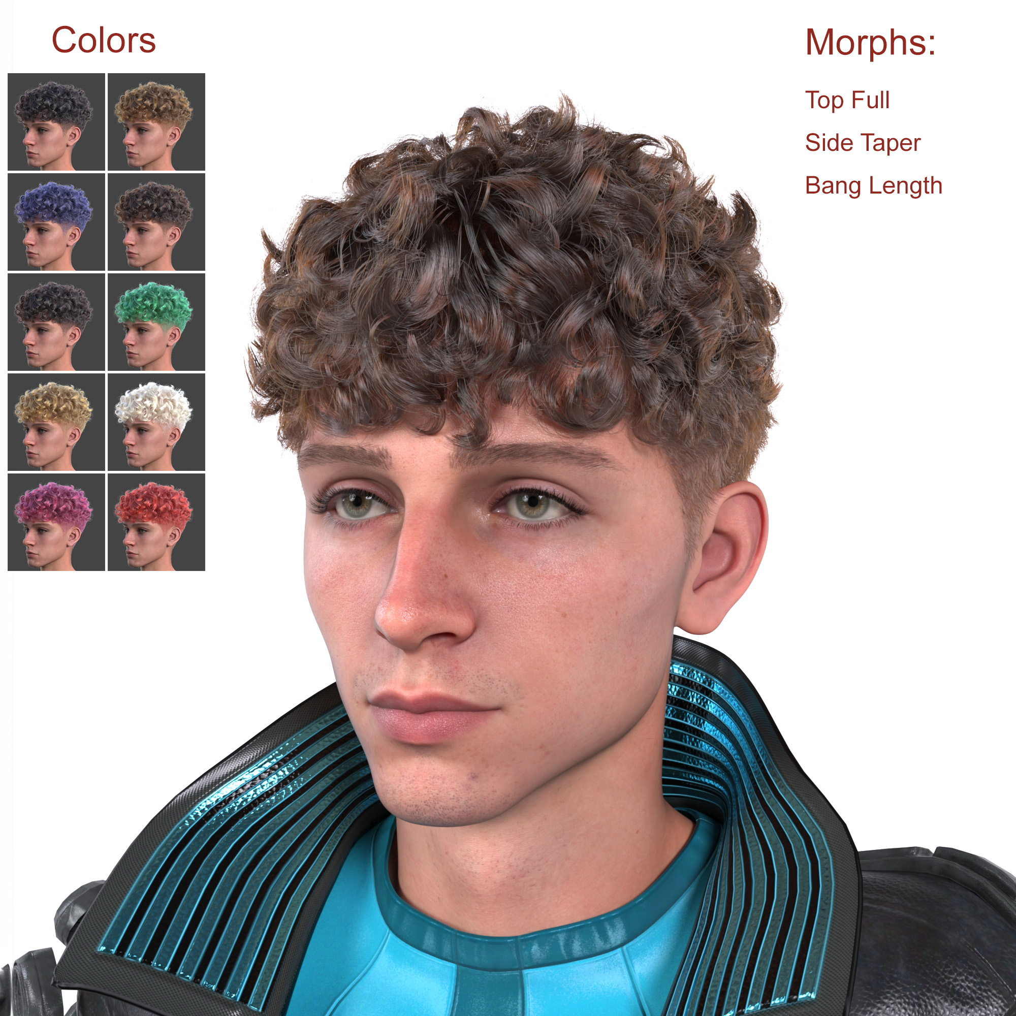 Carter Curl Cut for Genesis 9