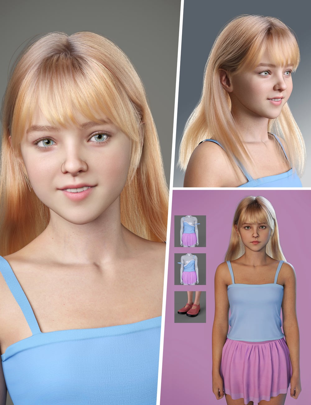 MB Reigha for Genesis 9 Bundle by: Magic Brush, 3D Models by Daz 3D