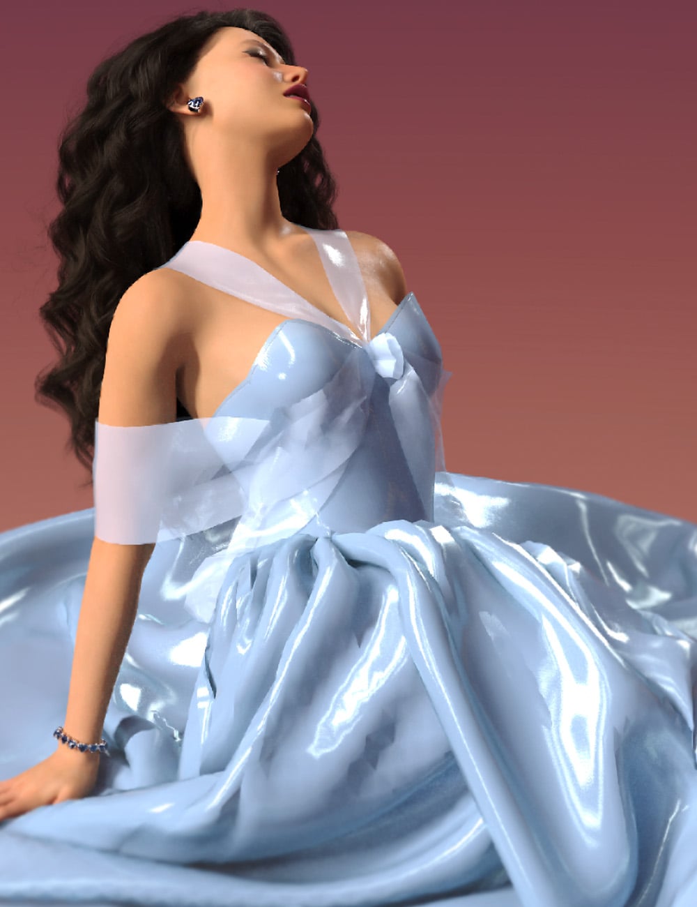dForce Magical Ballgown for Genesis 9 by: Alodia Thaliel, 3D Models by Daz 3D