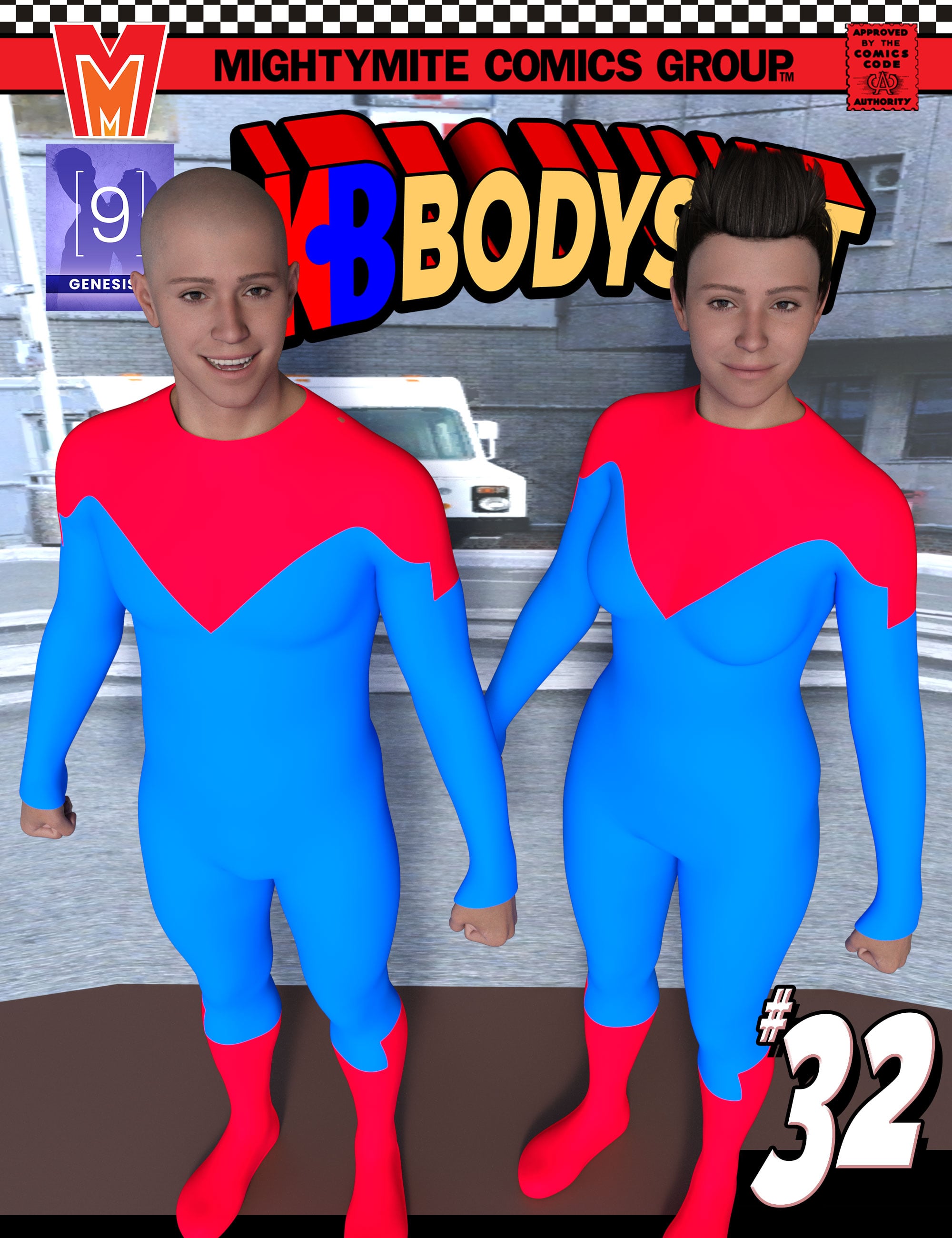 Bodysuit 032 MMKBGenesis 9 by: MightyMite, 3D Models by Daz 3D