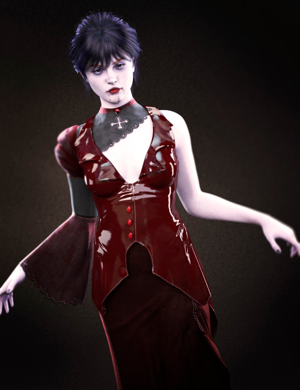 dForce LA Spectrum Gown for Genesis 9 and 8 Female