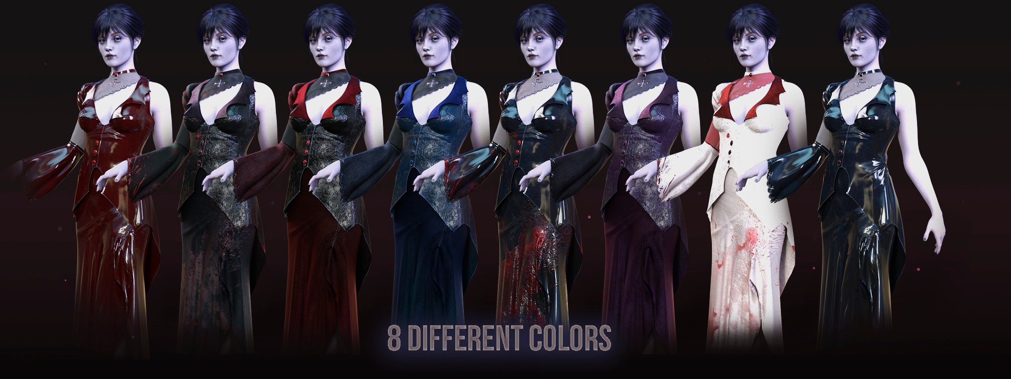 dForce LA Spectrum Gown for Genesis 9 and 8 Female