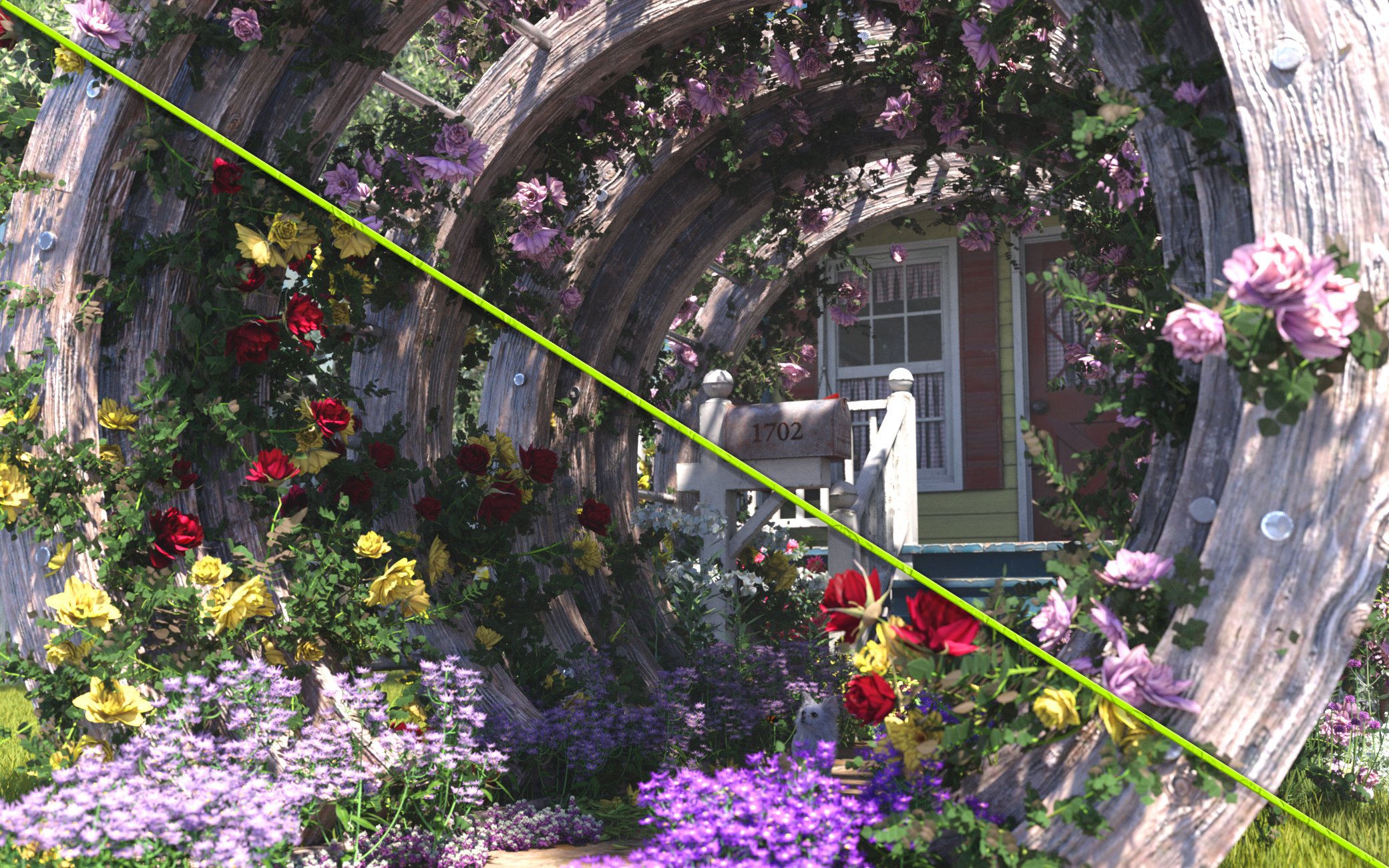 Scatters - Climbing Roses - With Ultra Scatter 2 Presets