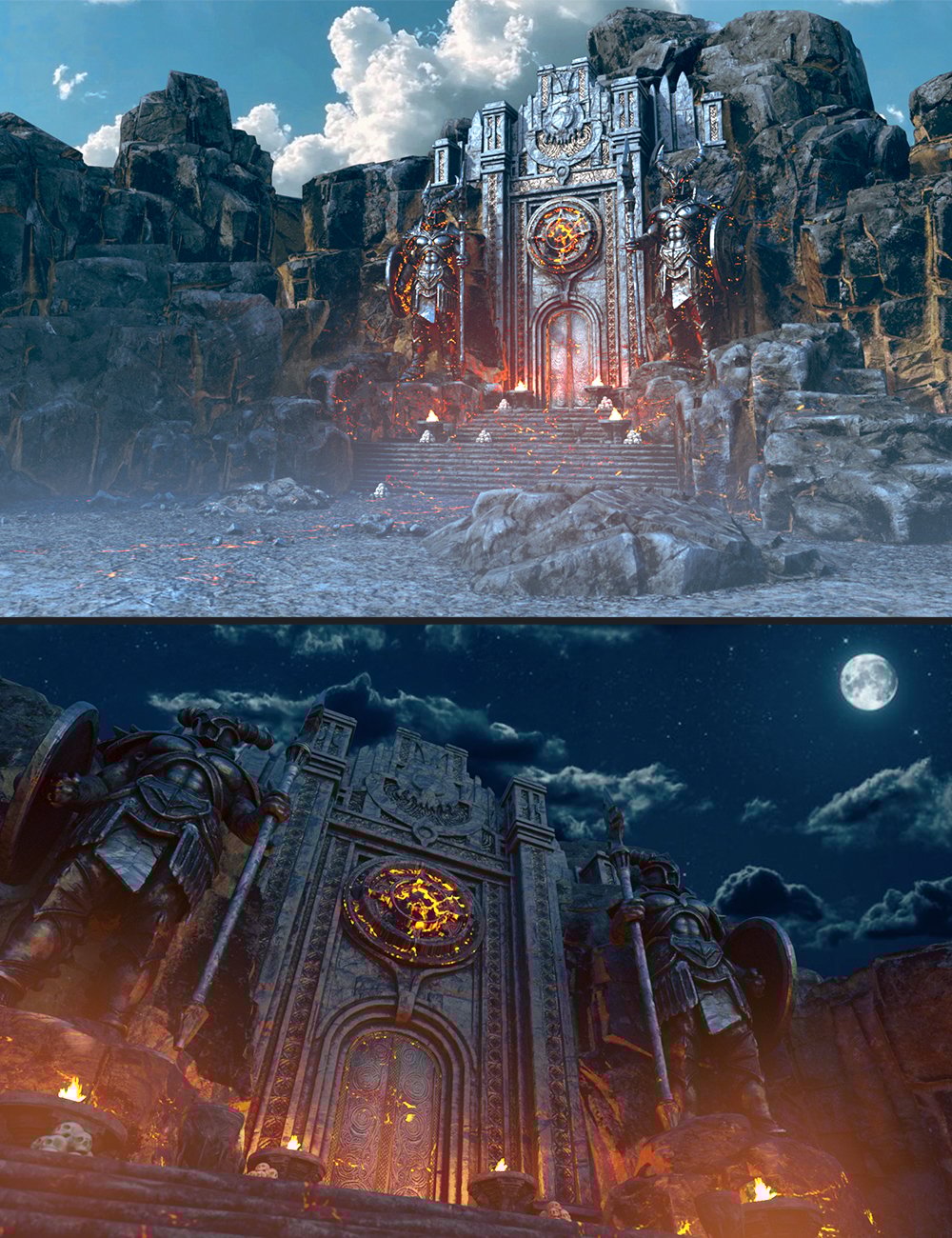 Polish Dark Temple Ruin by: Polish, 3D Models by Daz 3D