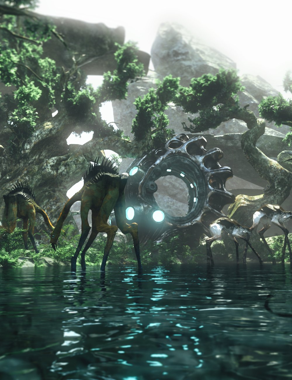 The Echo Ring by: PerspectX, 3D Models by Daz 3D