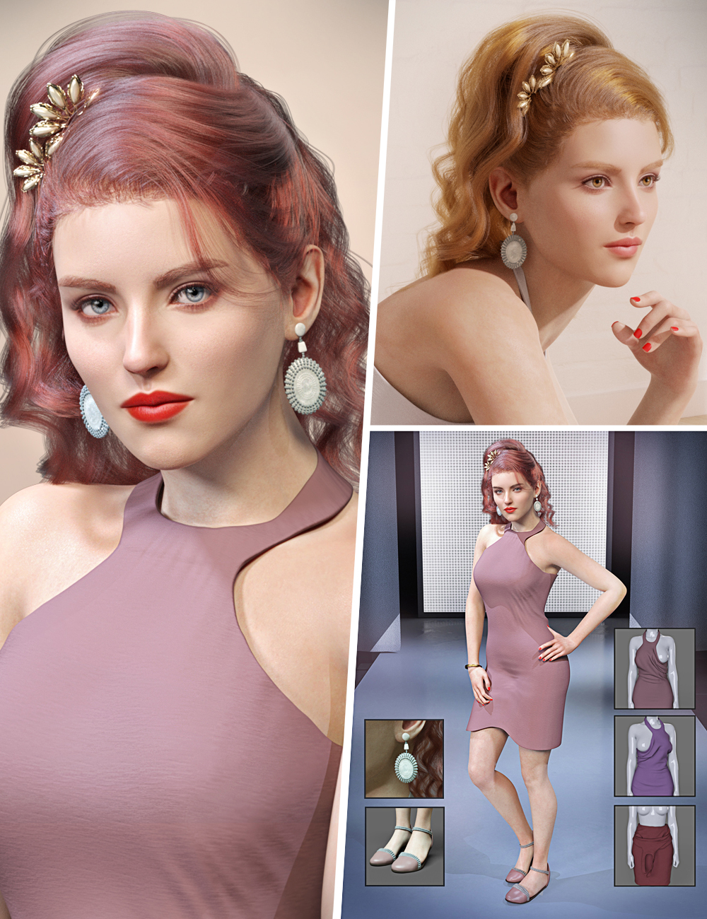 MB Utari for Genesis 9 Bundle by: Magic Brush, 3D Models by Daz 3D