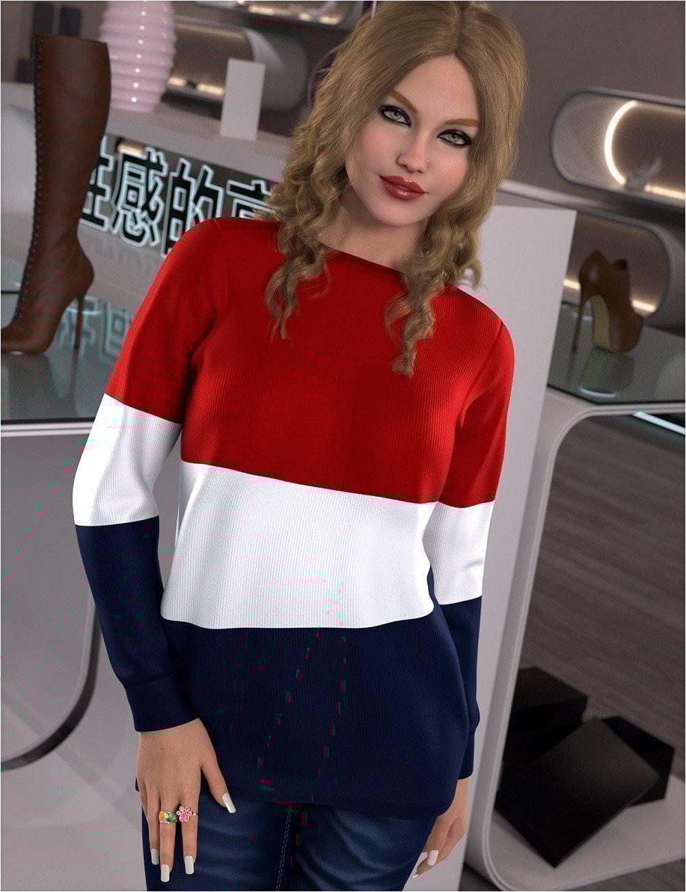 Everyday Textures for dForce 5-in-1 Cozy Sweaters