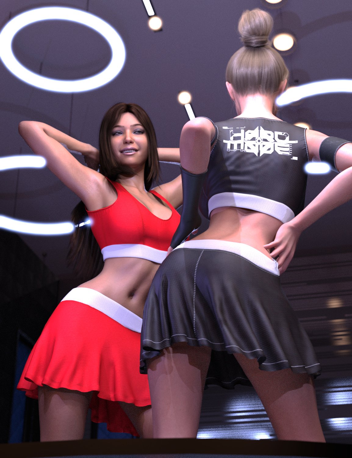 ZK dForce Dancer Outfit for Genesis 9 and 8 Female
