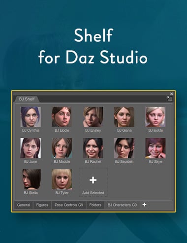 BJ Shelf Plugin | Daz 3D