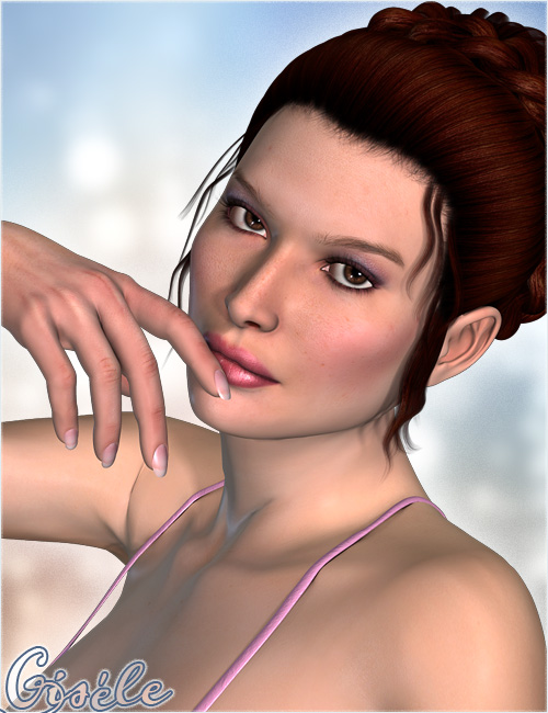 Gisele - Character and Hair by: Valea, 3D Models by Daz 3D