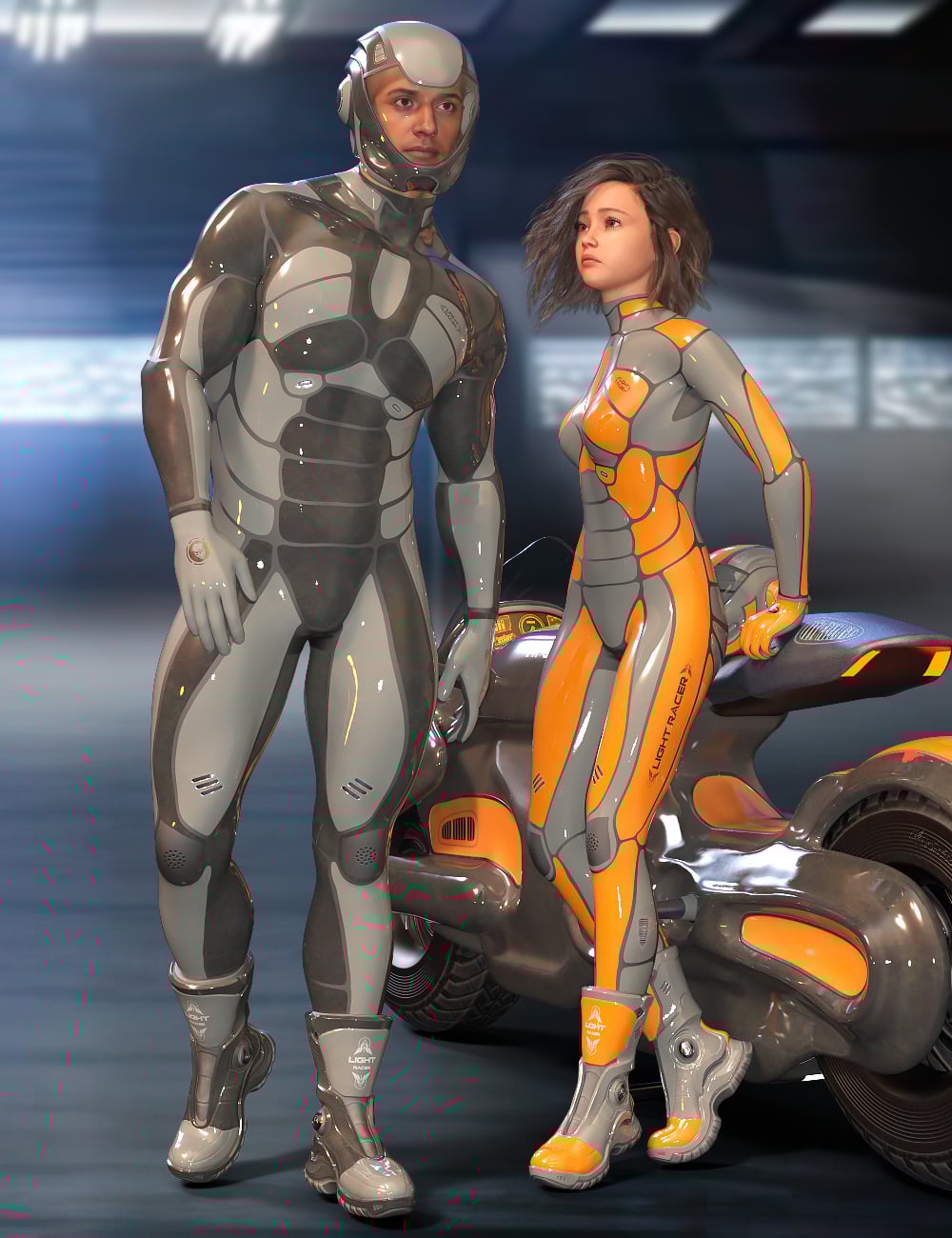 Light Racer for Genesis 9 by: midnight_stories, 3D Models by Daz 3D