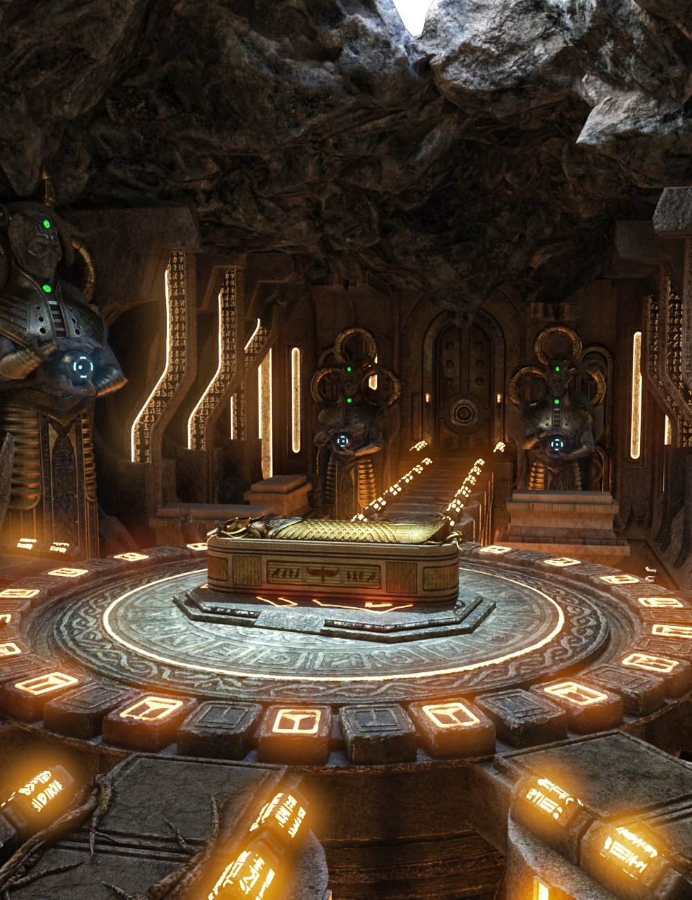 XI Extrasolar Tomb by: Xivon, 3D Models by Daz 3D