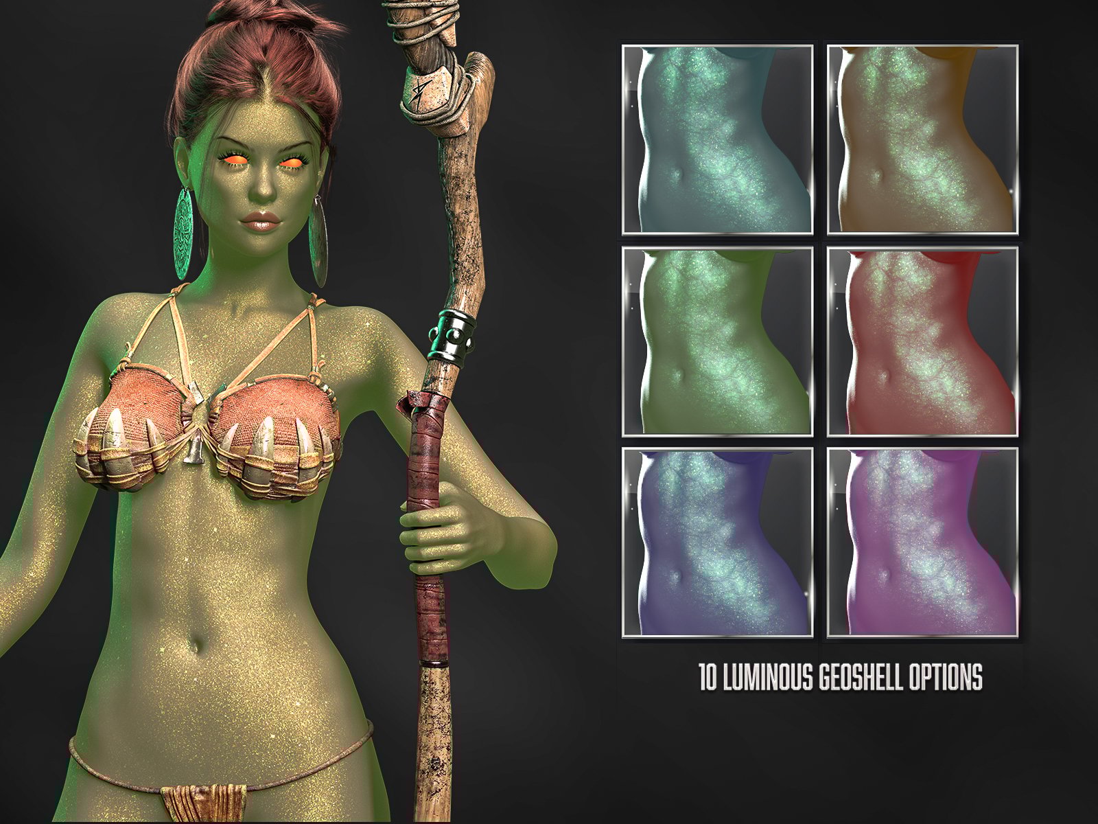 Twizted Luminous Veil Skins for Genesis 9