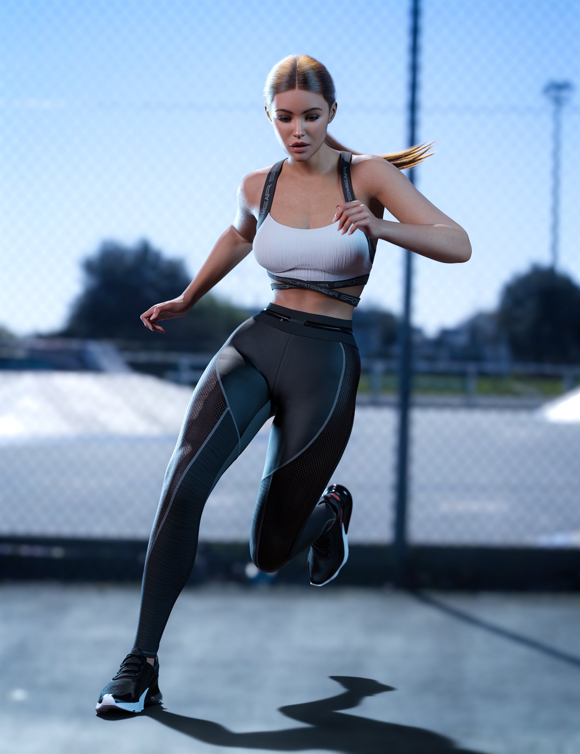 Z Pose Library Running Mega Set for Genesis 9 and 8 Female