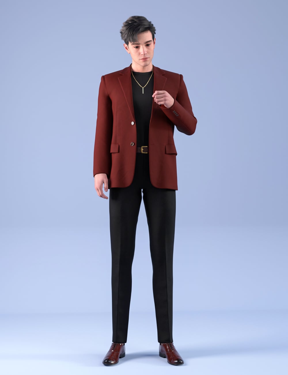 dForce HnC25 Weekday Street Tailor for Genesis 9 by: IH Kang, 3D Models by Daz 3D