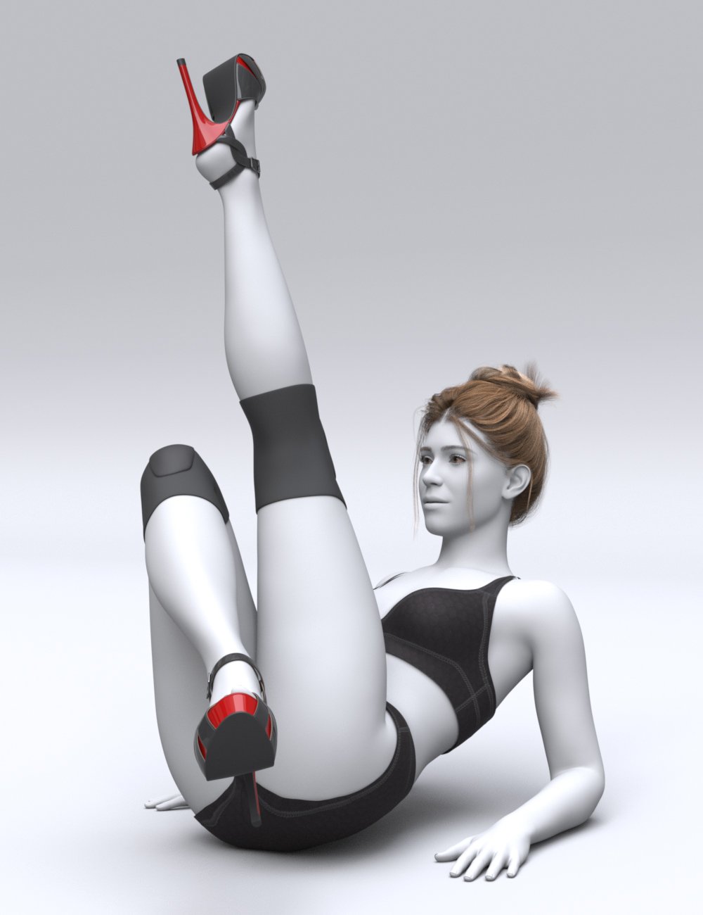 Heel Dance On Floor for Genesis 9 and 8 Female