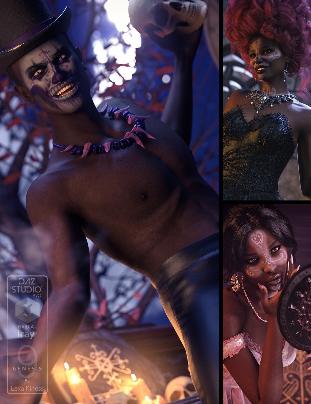 Vevenor Ritual Veves for Genesis 9 by: Lexa Kiness, 3D Models by Daz 3D