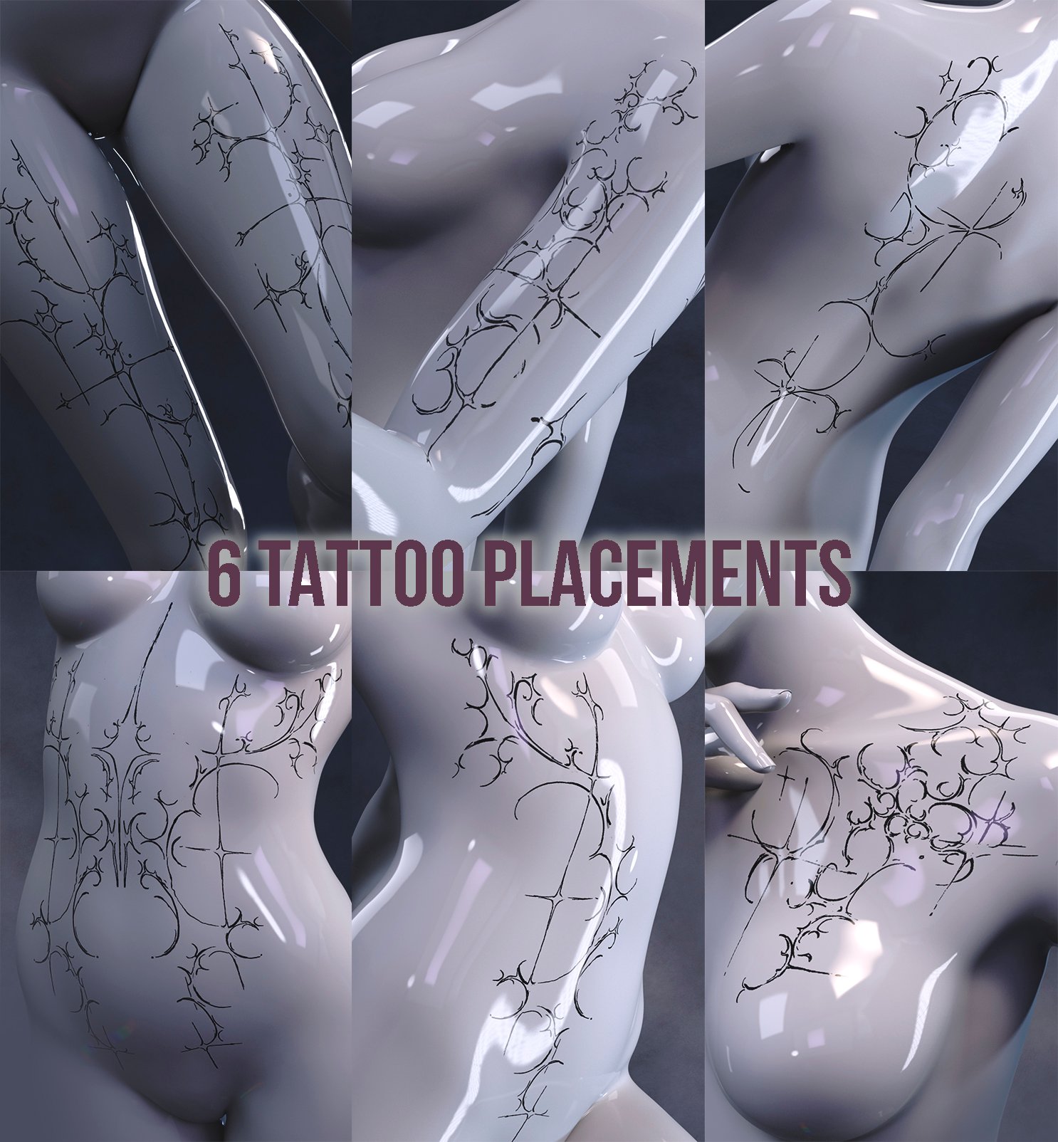 LA Cybersigilism Tattoos for Genesis 9