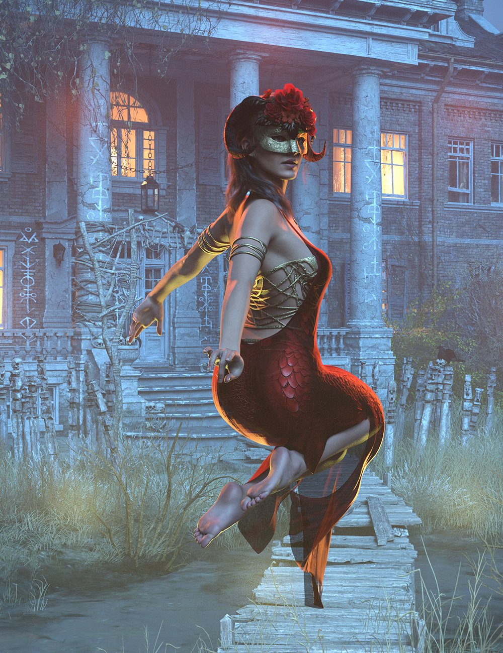 La Nuit Poses for Genesis 9