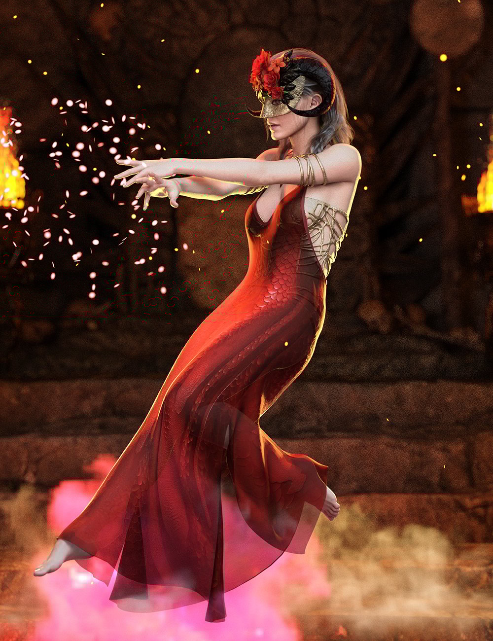 La Nuit Poses for Genesis 9