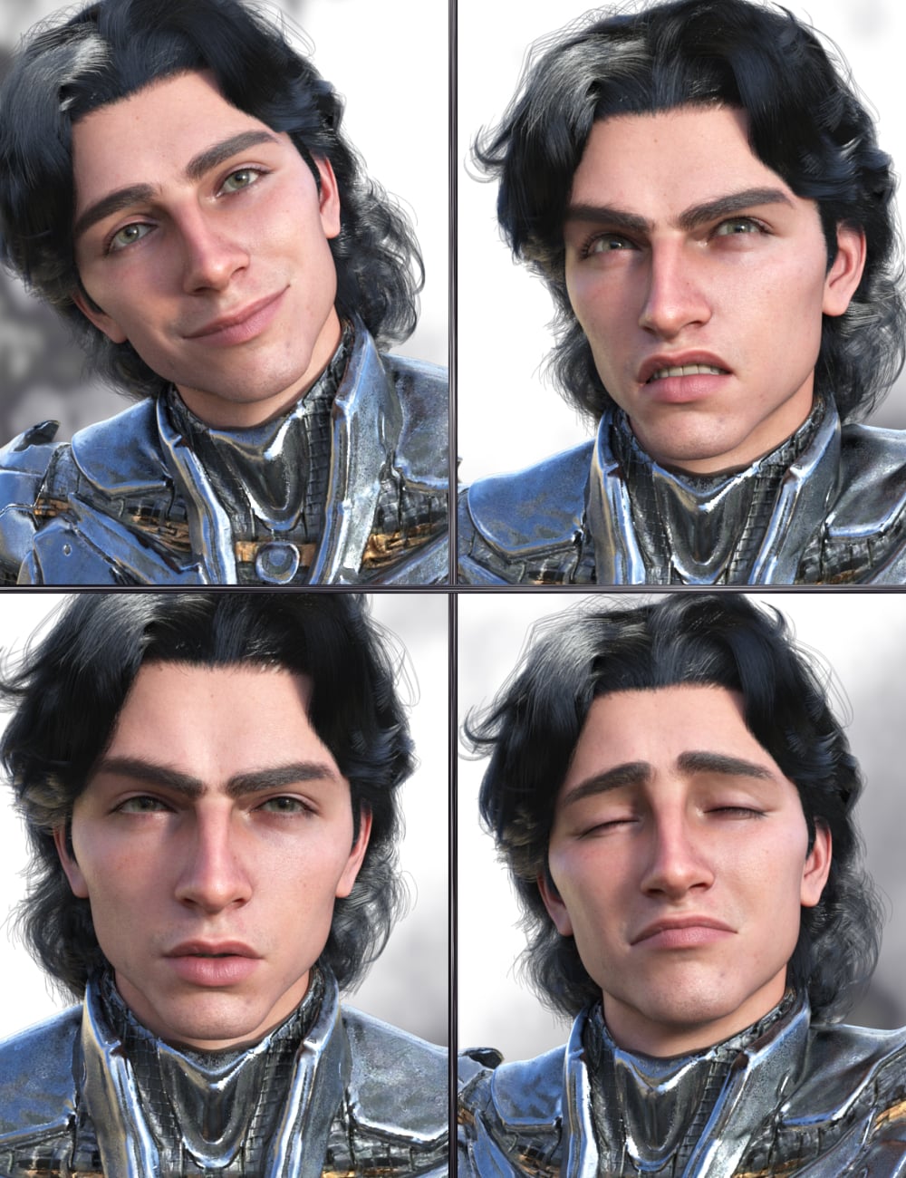 JW New World Expressions for Carter 9 by: JWolf, 3D Models by Daz 3D