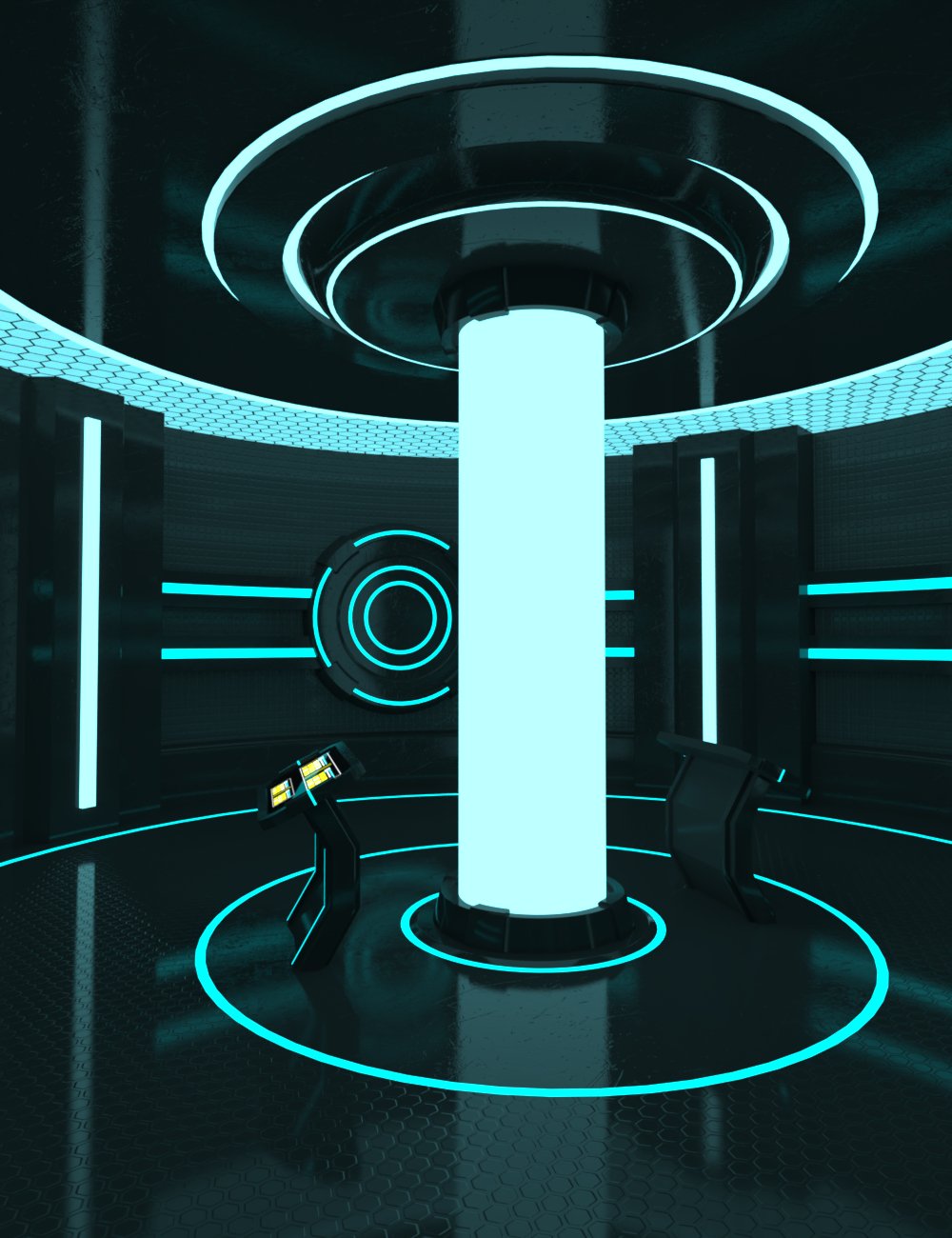 Sci-Fi Core Vignette by: , 3D Models by Daz 3D