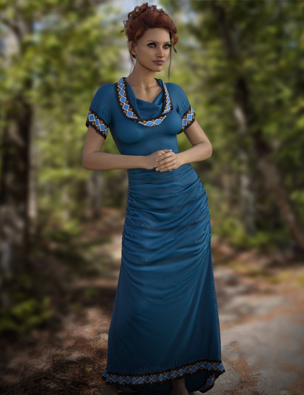 dForce Sedona Flow for Genesis 9 and 8 Female by: ~Wolfie~, 3D Models by Daz 3D