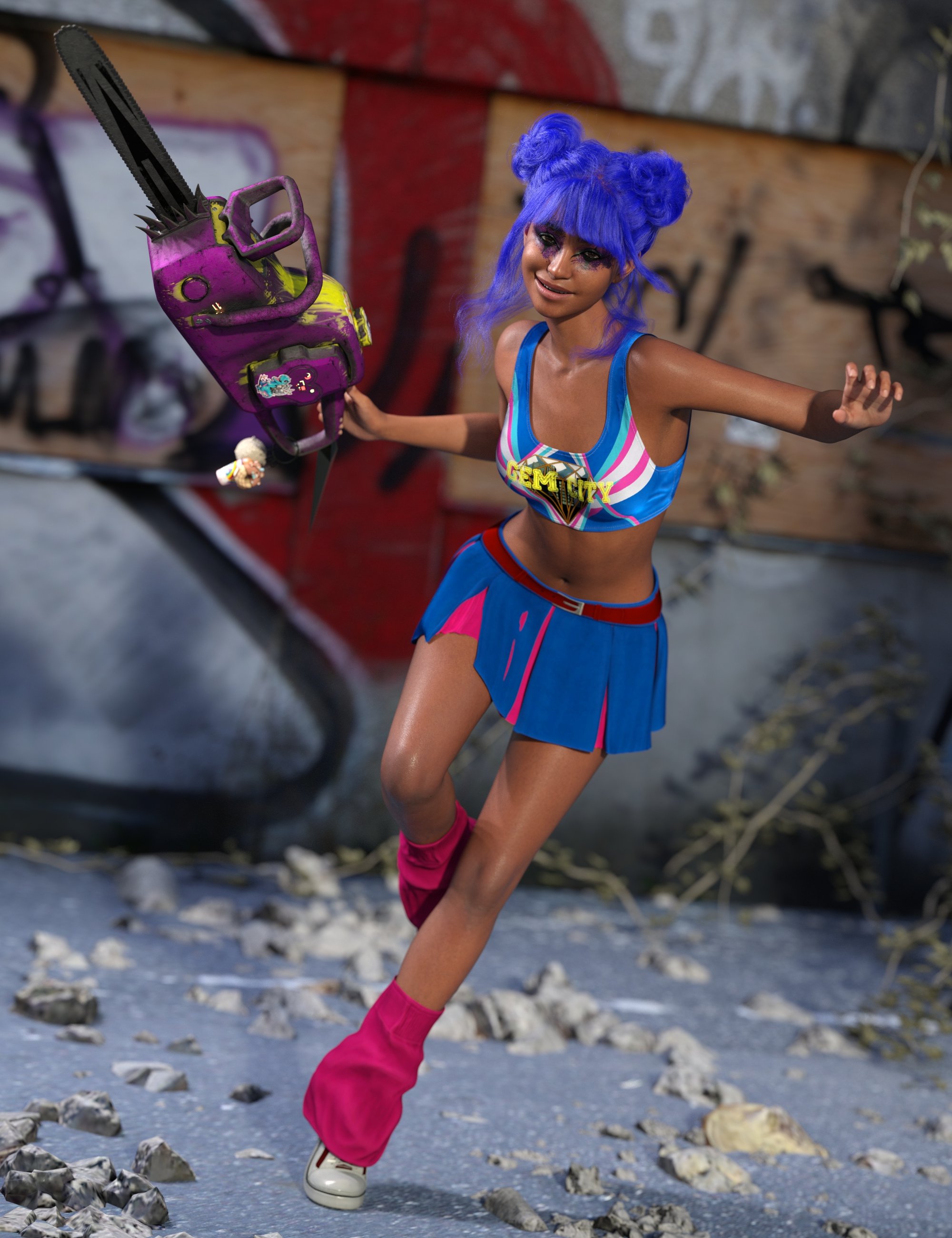 dForce Scream Team Outfit for Genesis 9 dForce Scream Team Outfit for Genesis 9 by: Barbara BrundonUmblefugly, 3D Models by Daz 3D