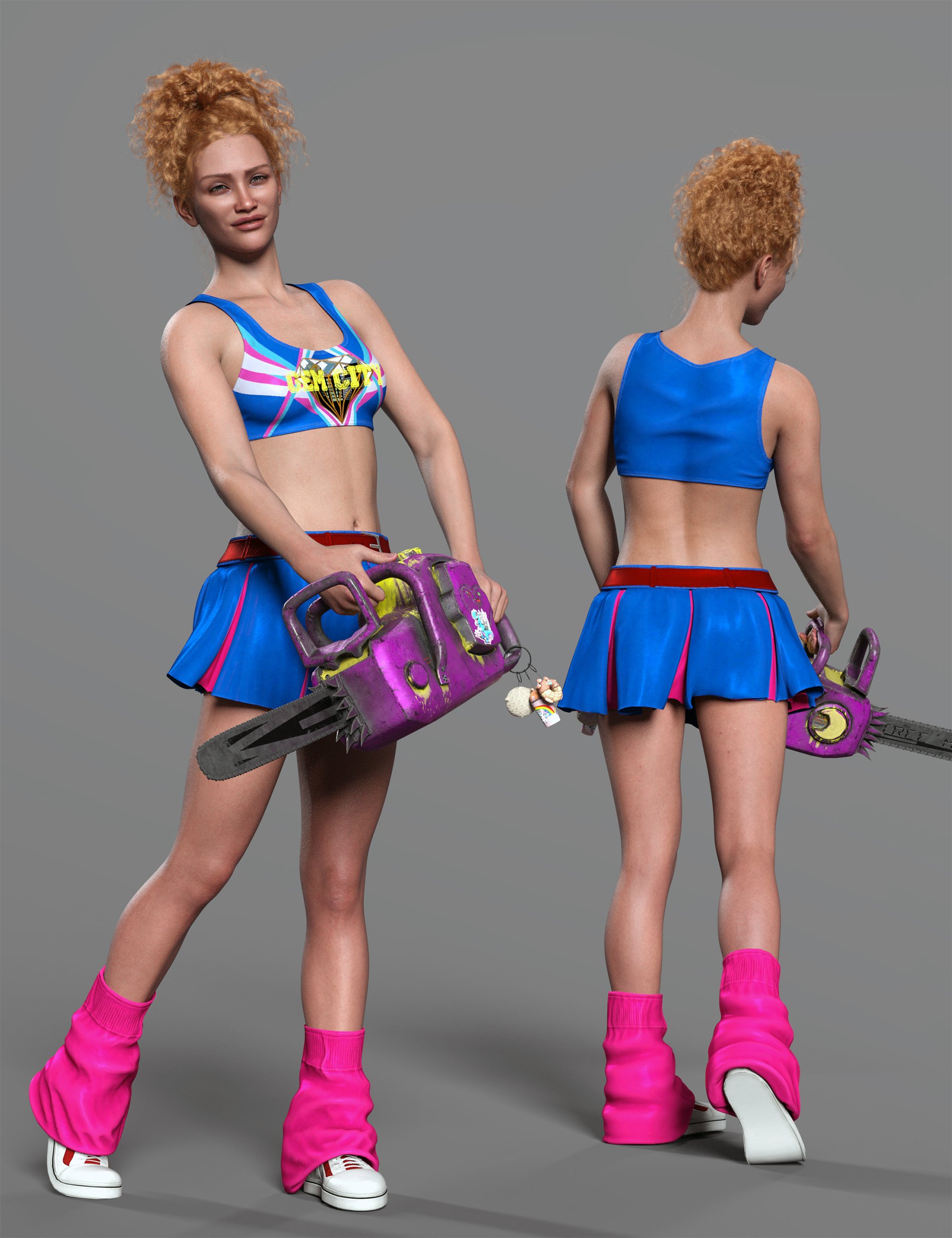 dForce Scream Team Outfit for Genesis 9