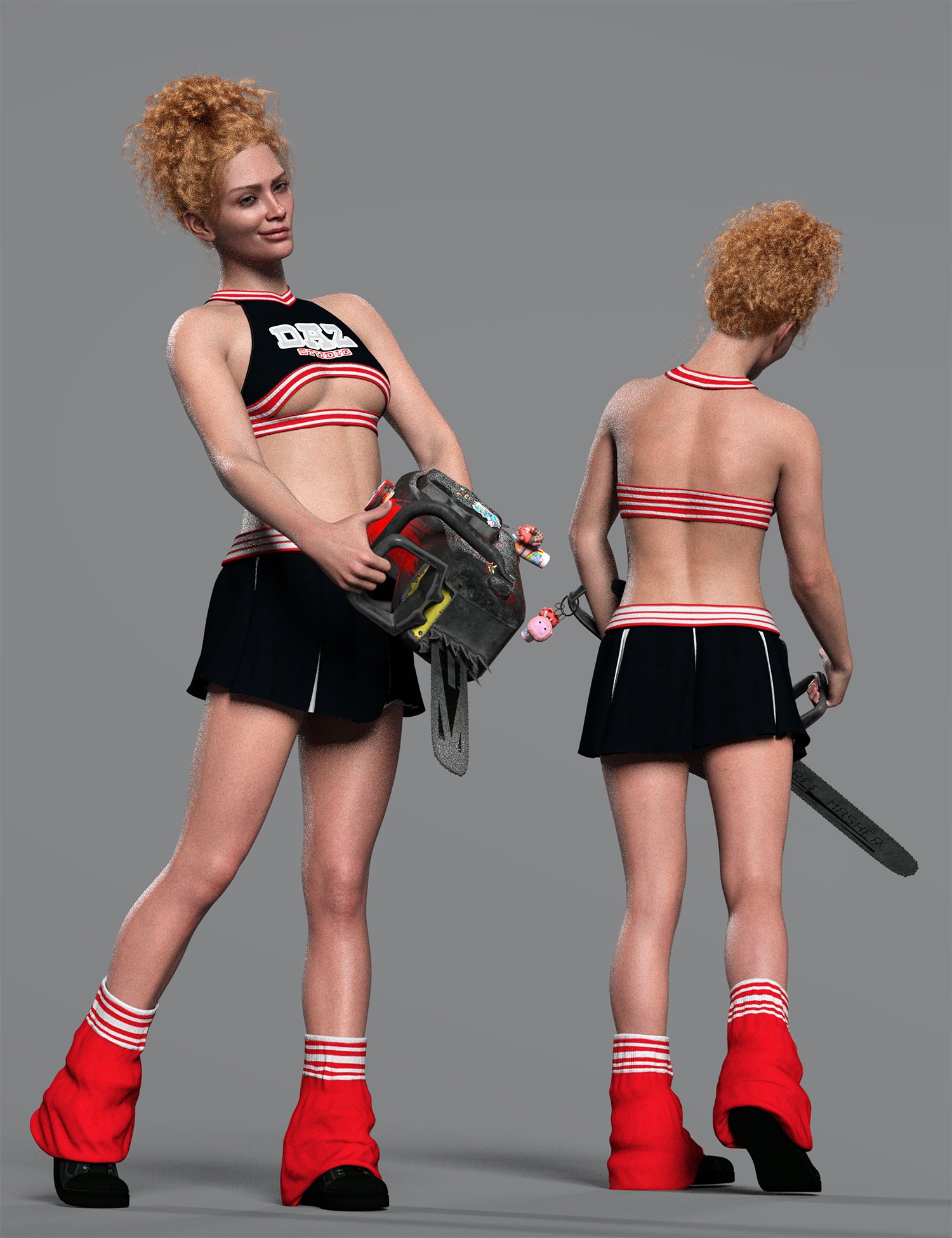 dForce Scream Team Outfit Texture Add-On