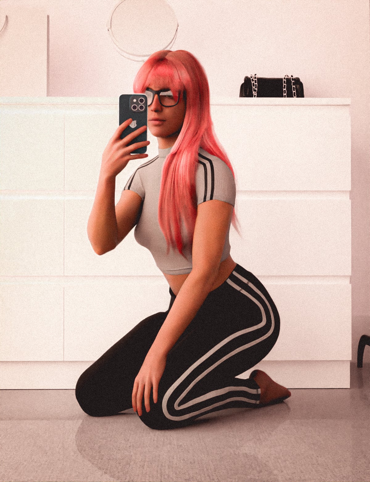 HT HPhone Pro 16 + Poses for Genesis 9 by: Hate94Neu, 3D Models by Daz 3D