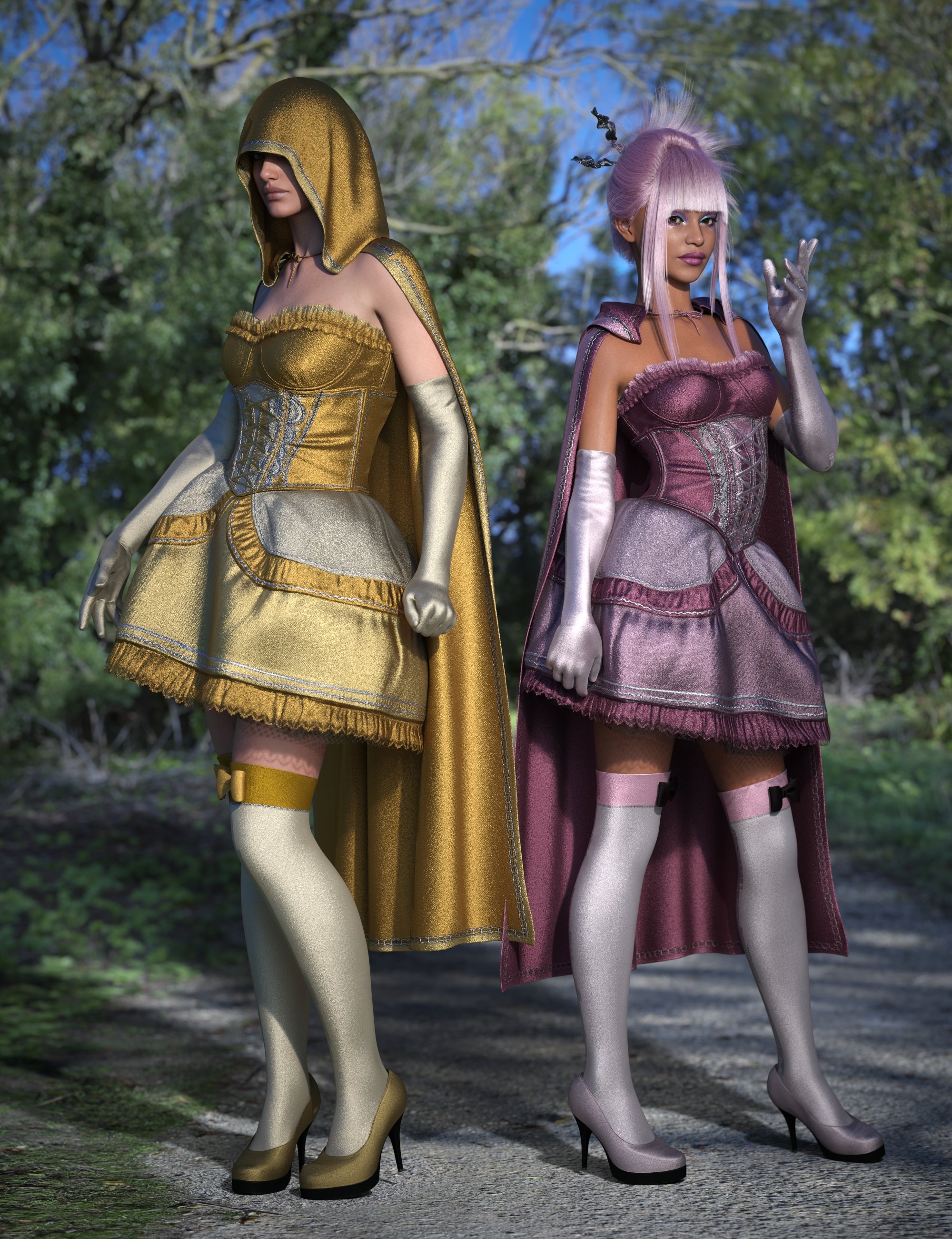 dForce Woodland Fantasy Outfit Texture Add-On