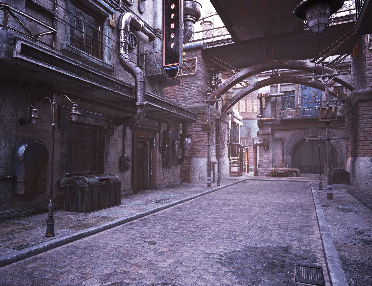 XI Dieselpunk Street