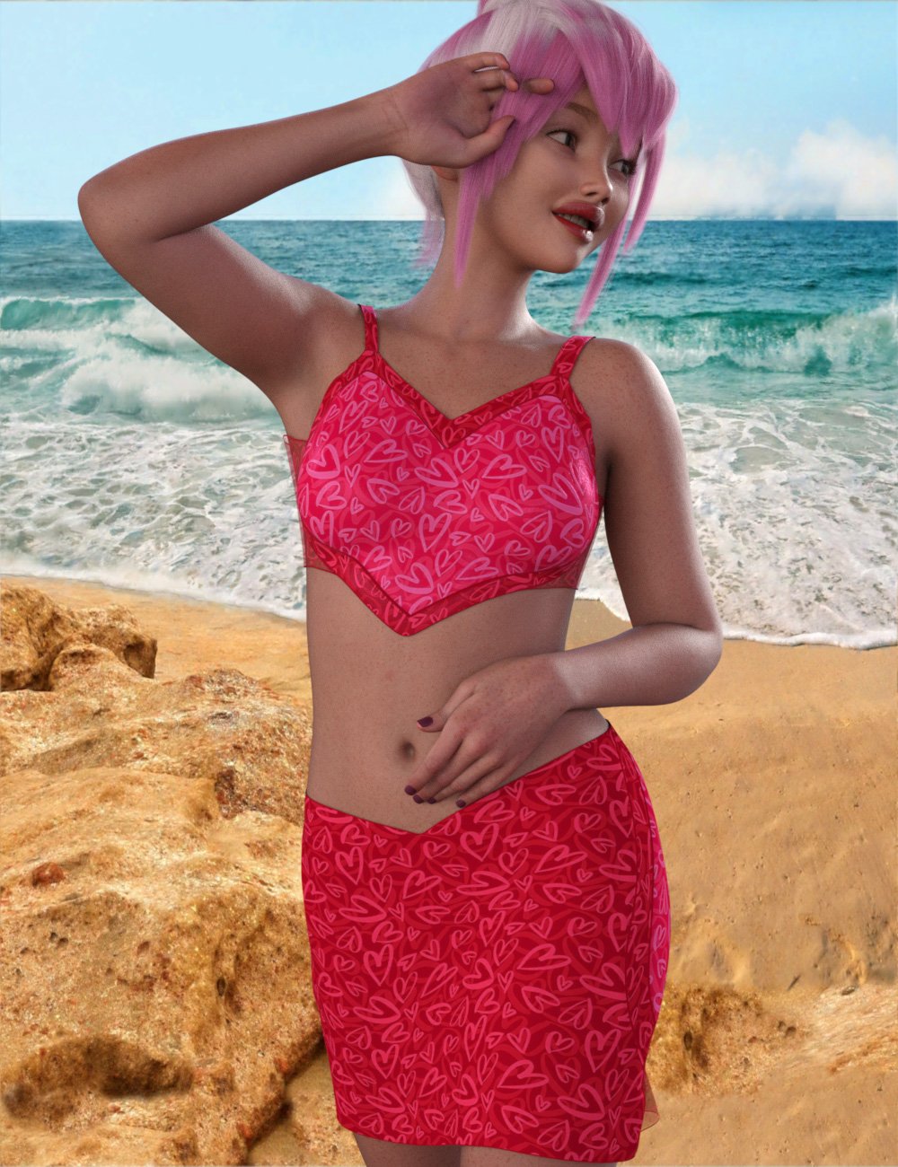 DNA Ramona dForce Set for Genesis 9 by: Donnena, 3D Models by Daz 3D