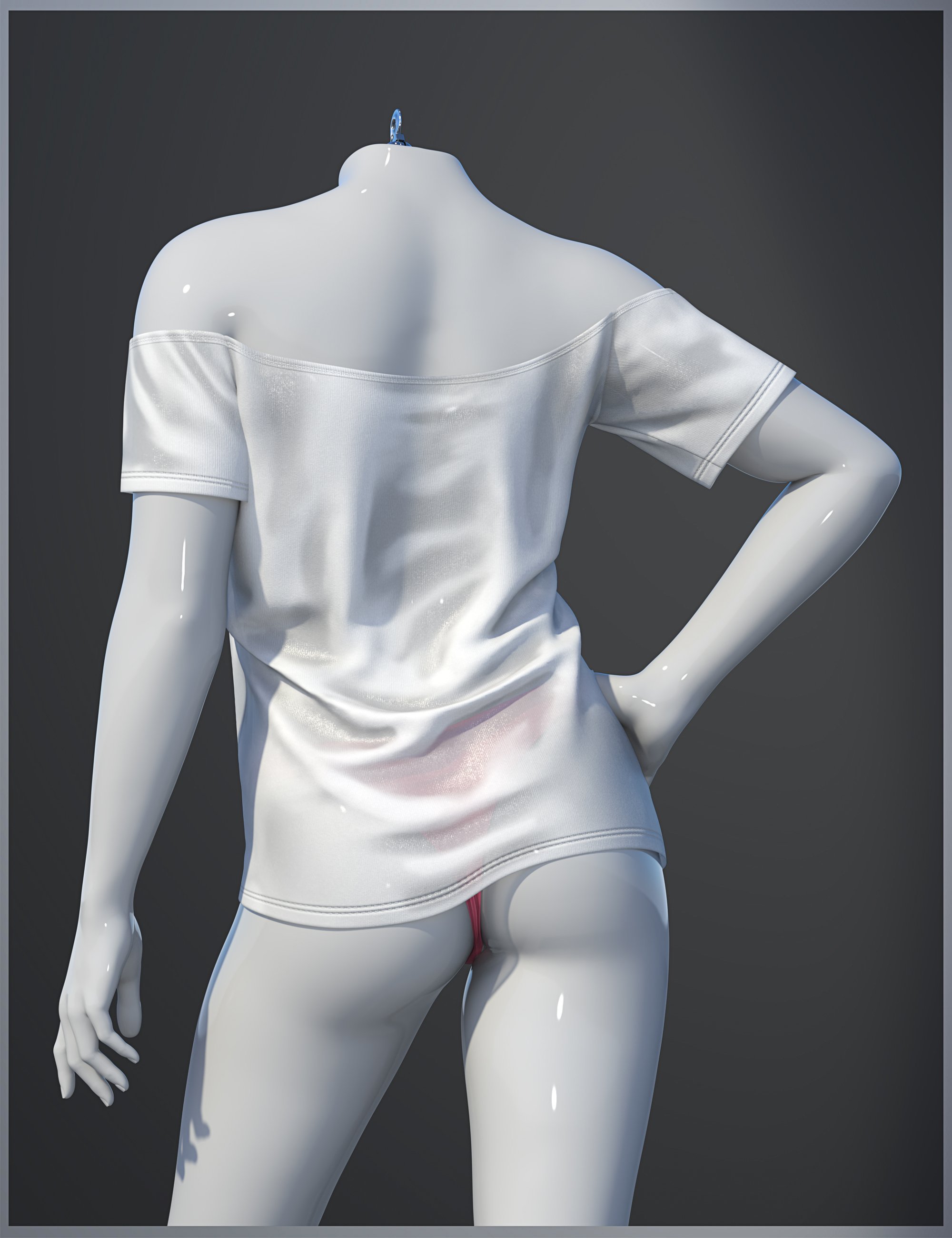 dForce SU T-Shirt Dress for Genesis 9