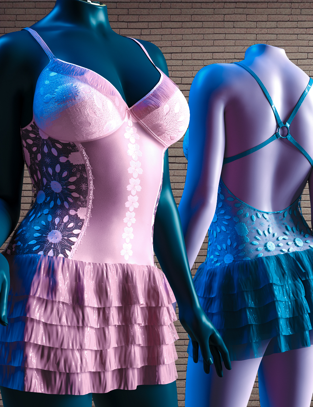 dForce Varao Dress for Genesis 9, 8.1 and 8 Female by: SUSHMART, 3D Models by Daz 3D