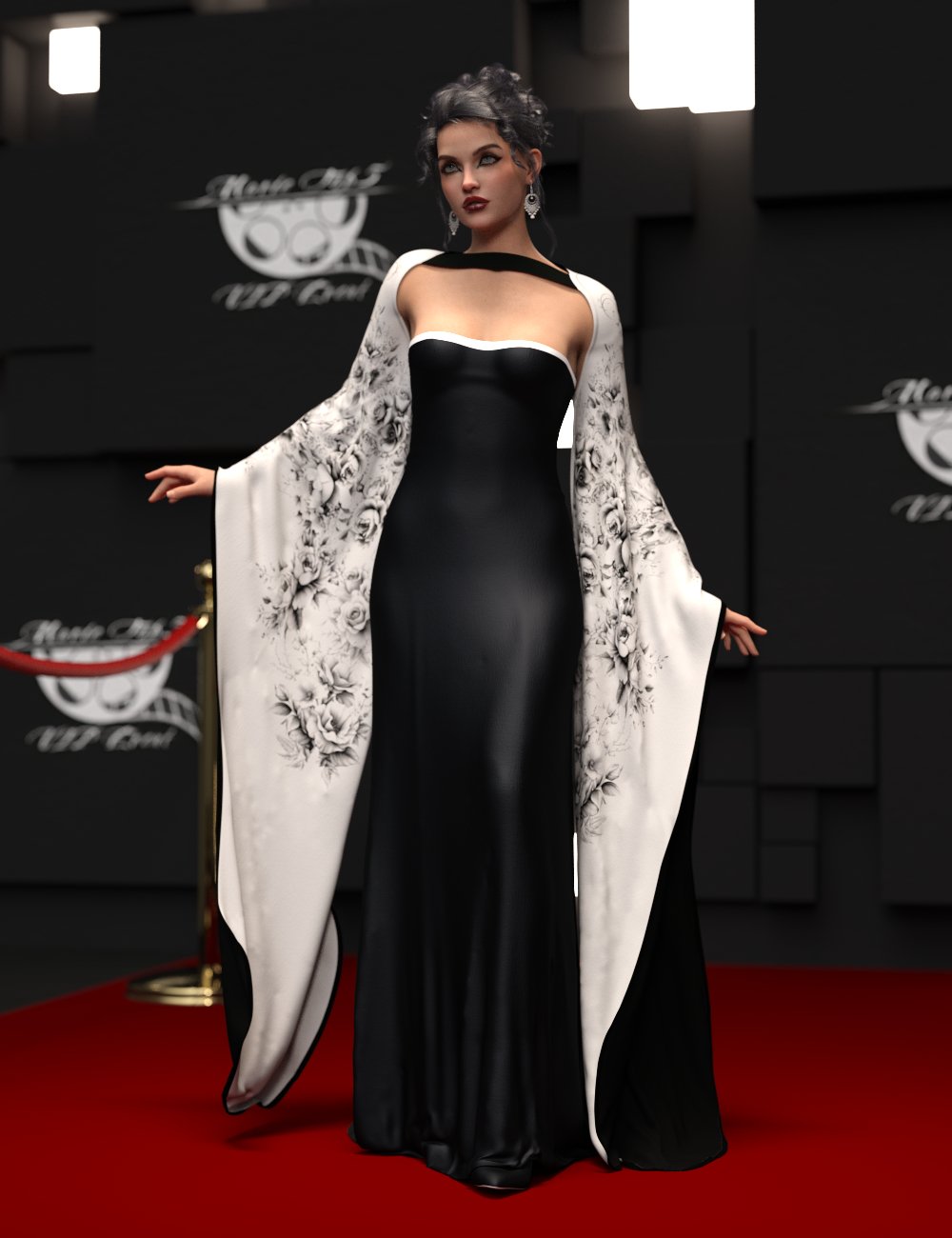 dForce Daphine Outfit for Genesis 9 by: PandyGirl, 3D Models by Daz 3D