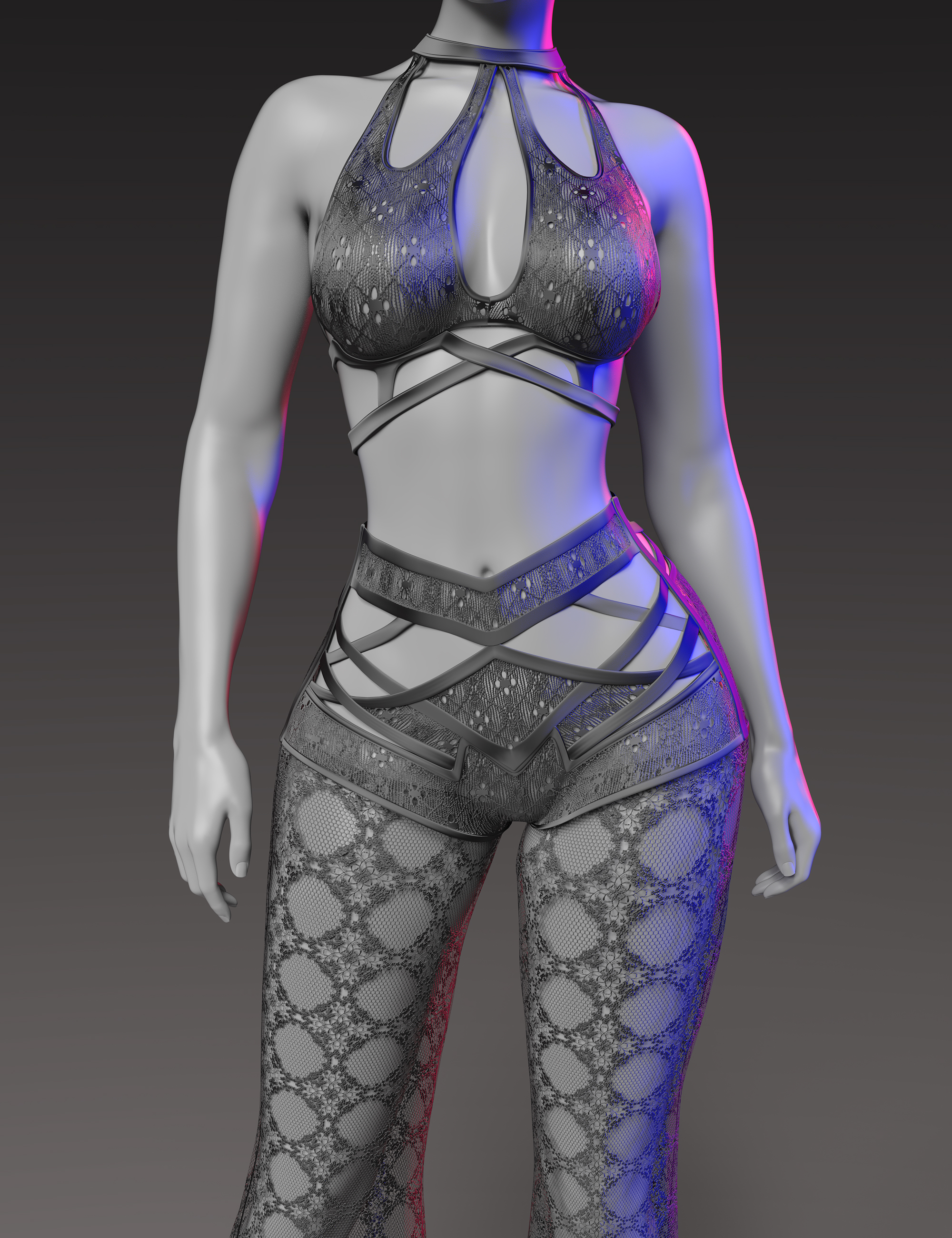InStyle - dForce Serenity Zen Outfit Texture Add-On by: valkyrieAnagord, 3D Models by Daz 3D