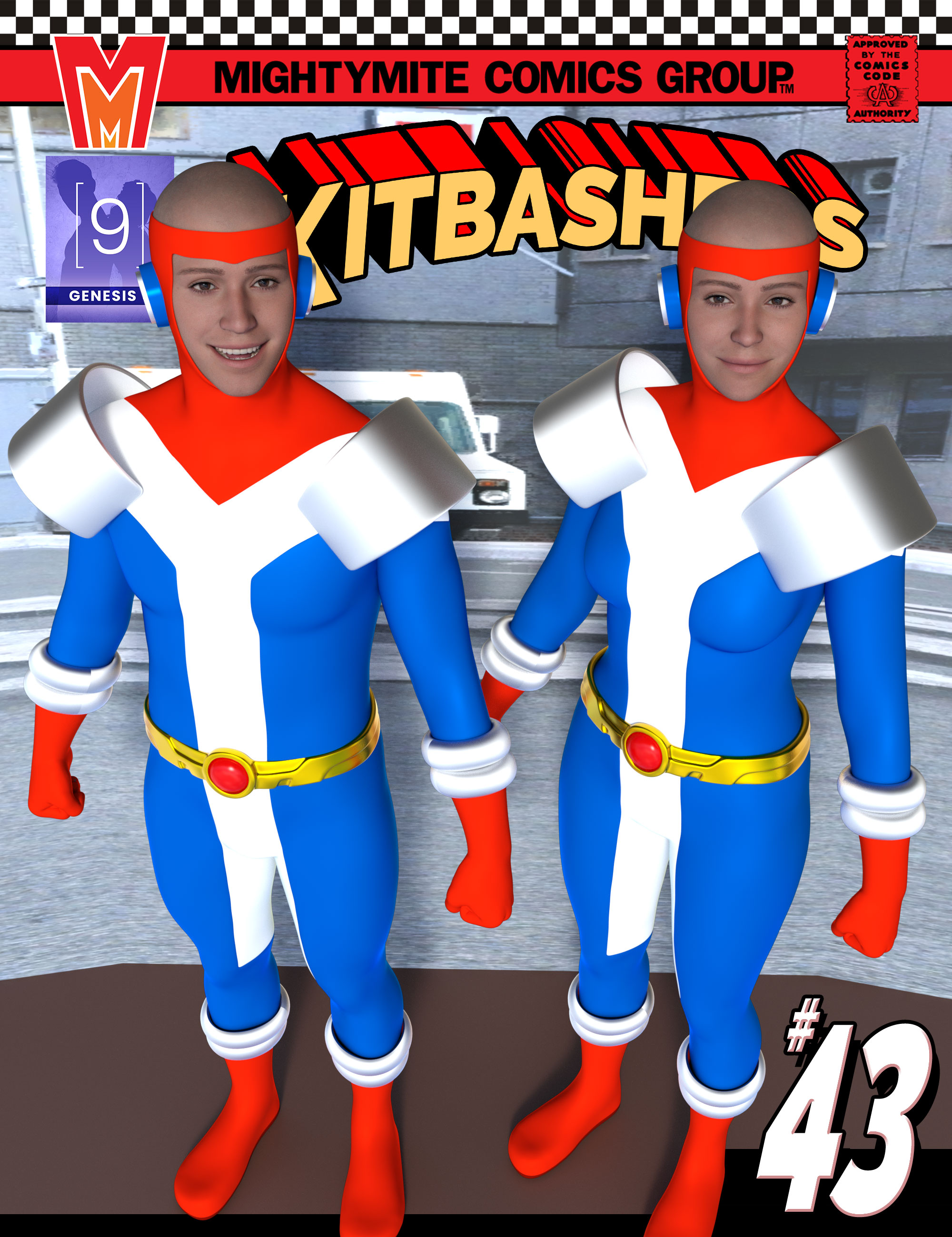 Kitbashers 043 MMGenesis 9 by: MightyMite, 3D Models by Daz 3D