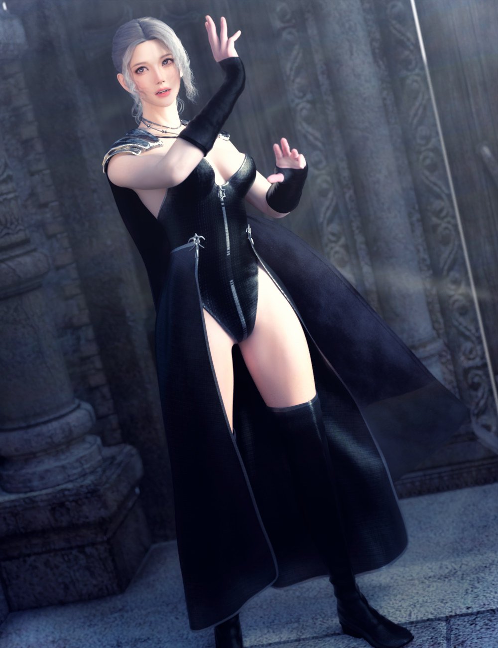 dForce Rosavelle Outfit for Genesis 9