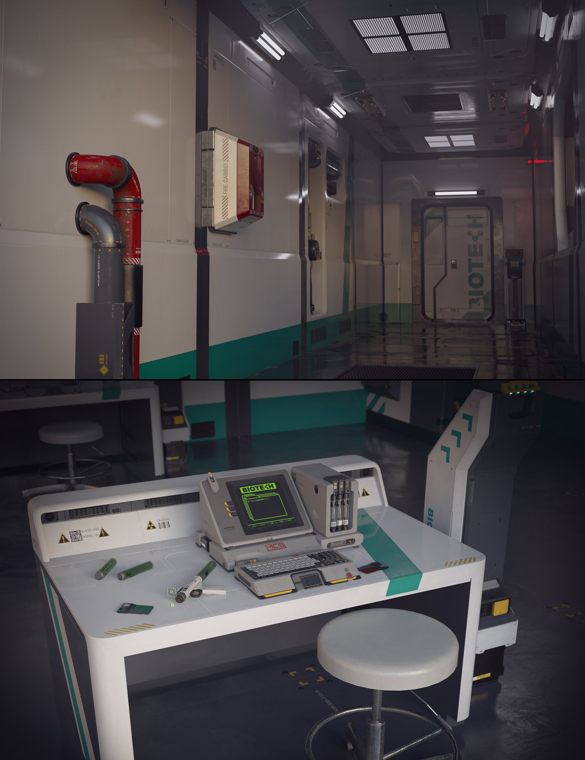 Modular Sci-Fi Facility and Props