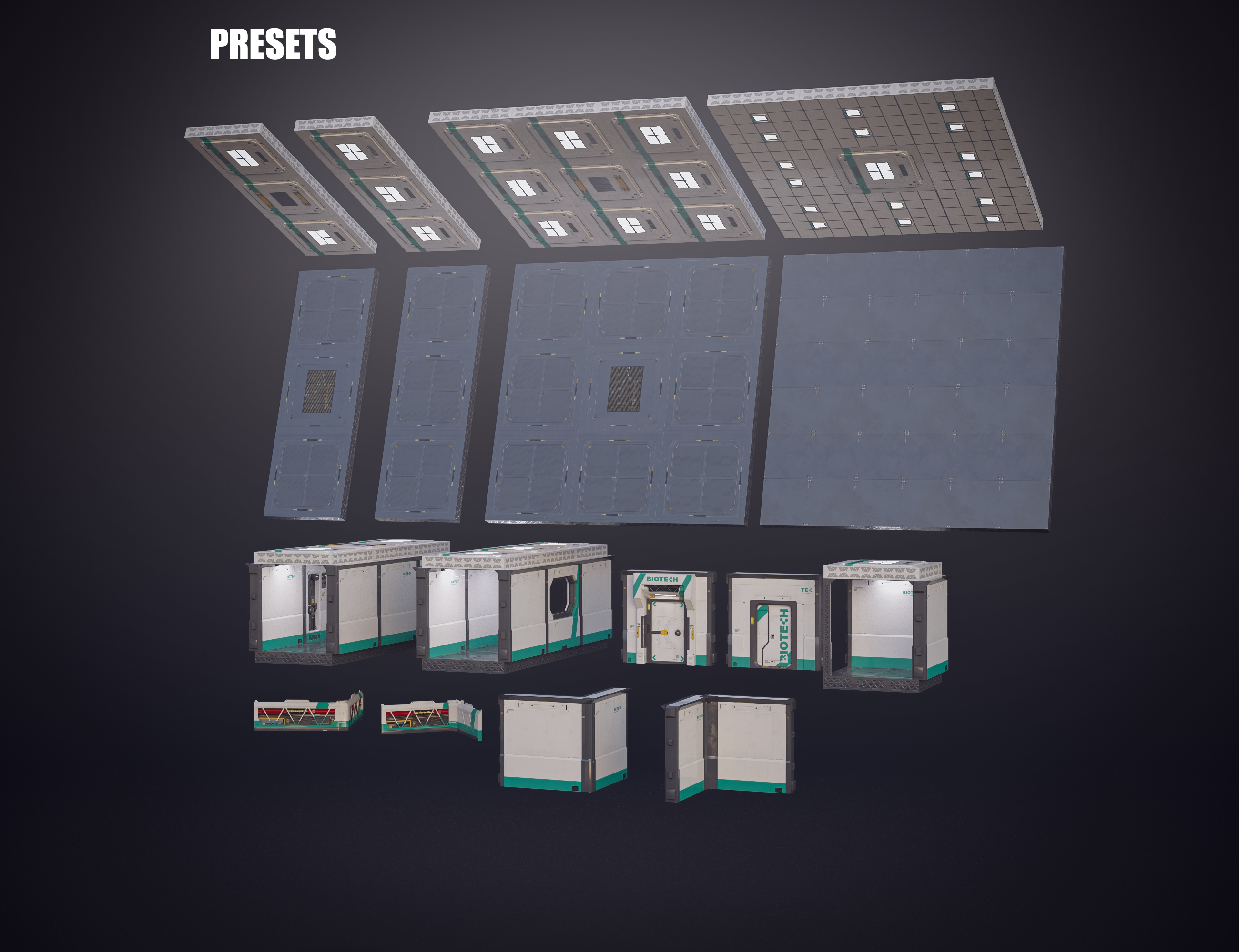Modular Sci-Fi Facility and Props | Daz 3D