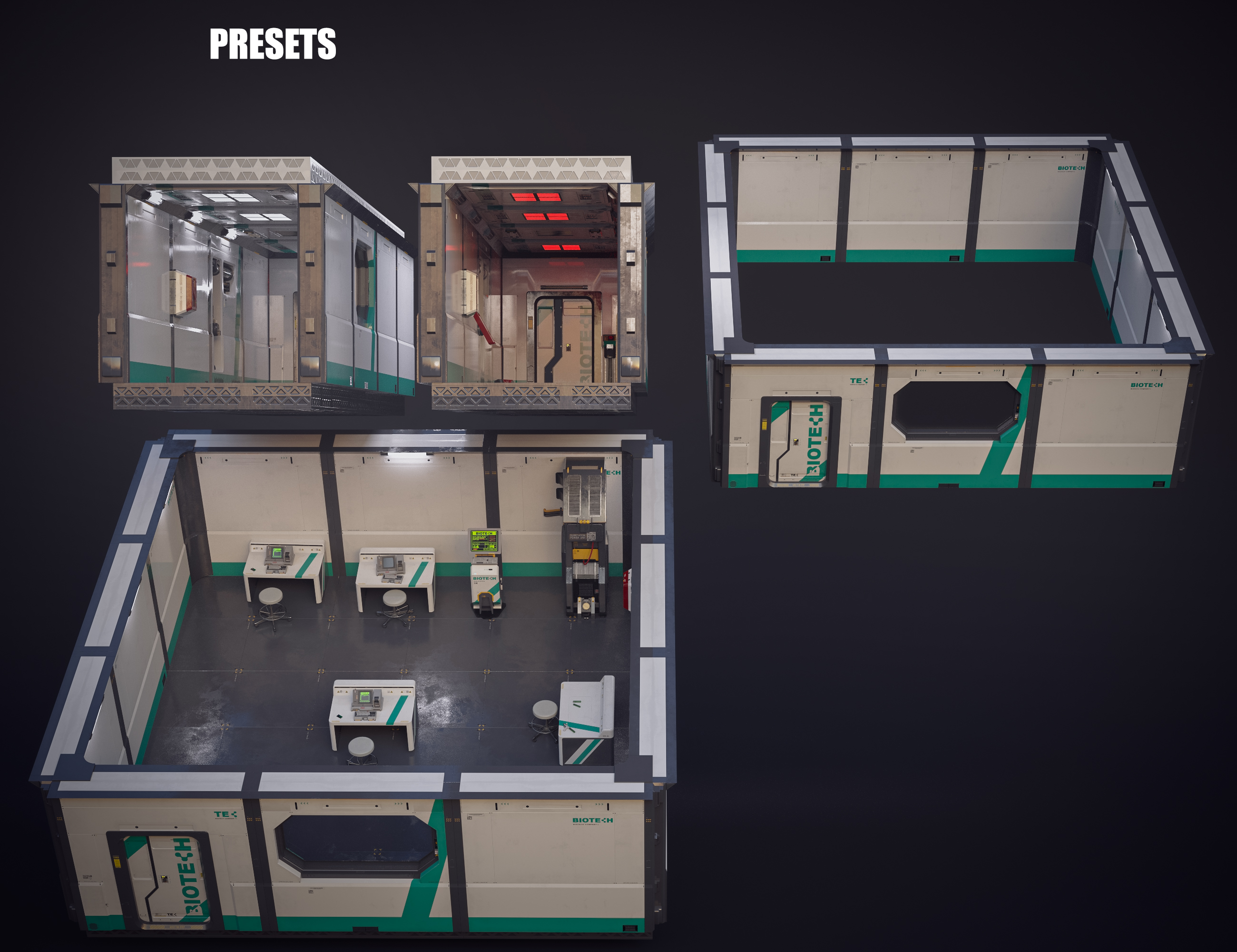 Modular Sci-Fi Facility and Props | Daz 3D
