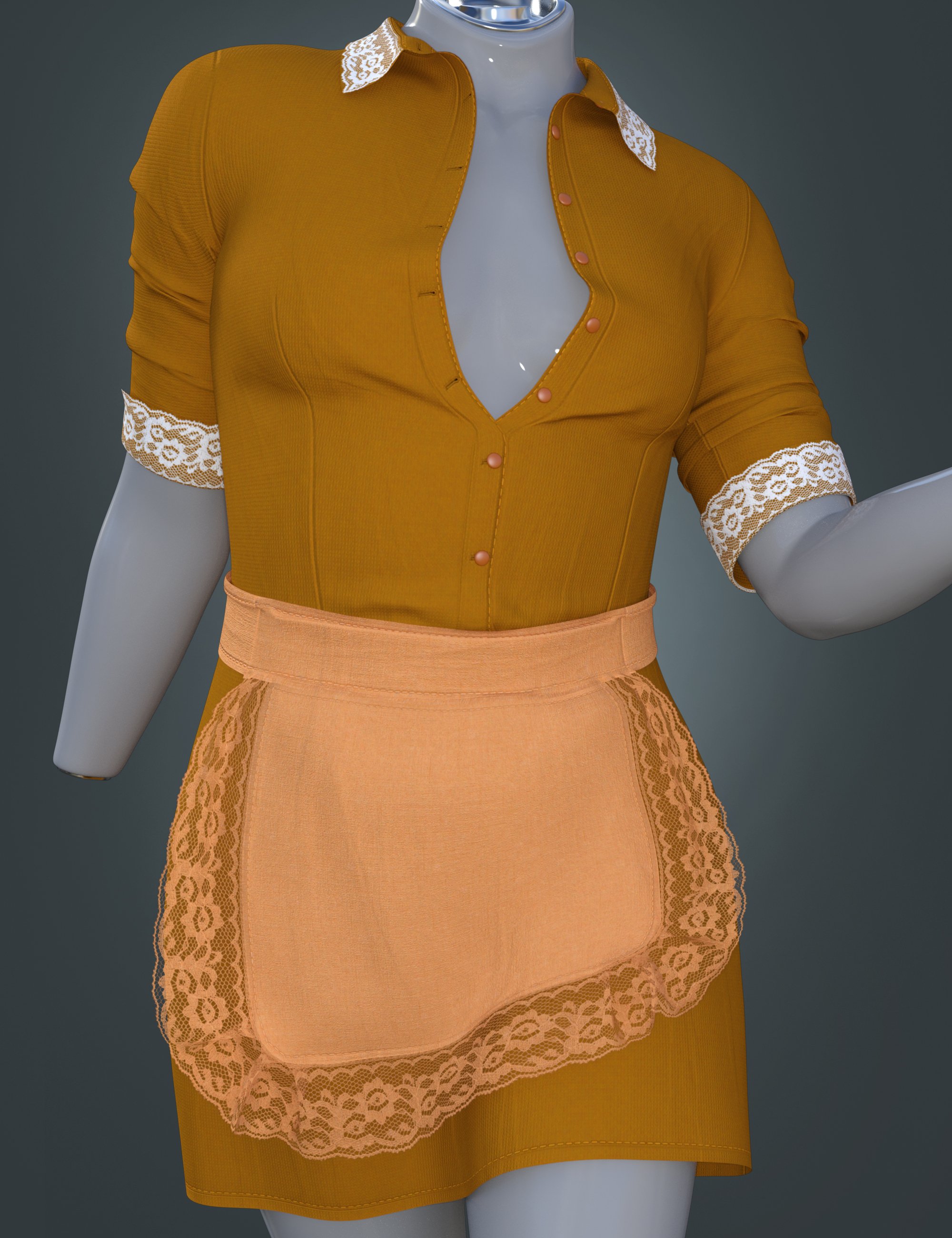 dForce BRZ Maid Costume for Genesis 9